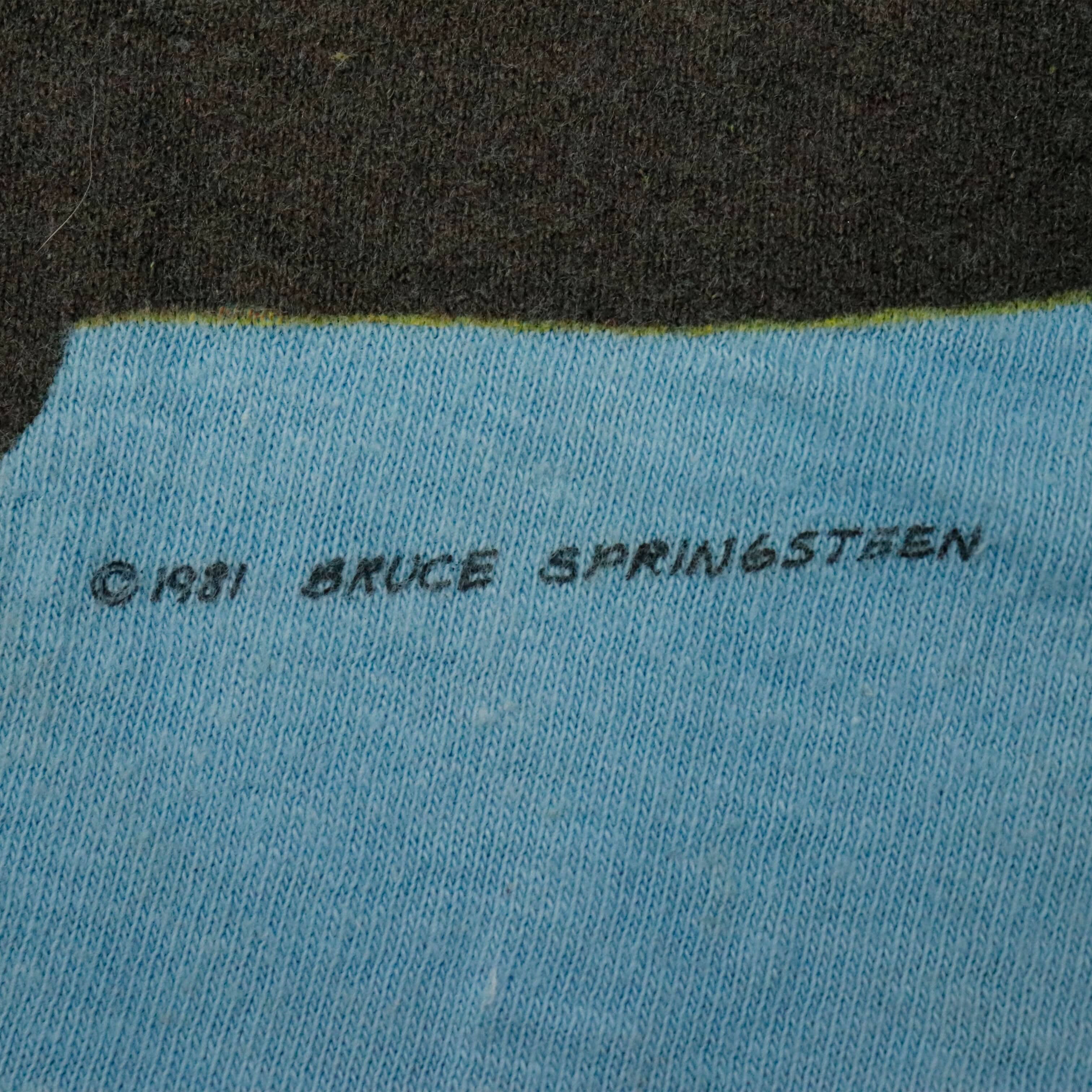 Vintage Bruce Springsteen & The E Street Band 1981 Concert Graphic T-Shirt Size S FAIF.CA 