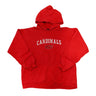 Vintage BSU Cardinals Red Hoodie Sweatshirt Size M R 