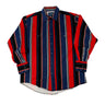 Vintage bush popper Wrangler Vertical Stripe Western Shirt Size L Wrangler 