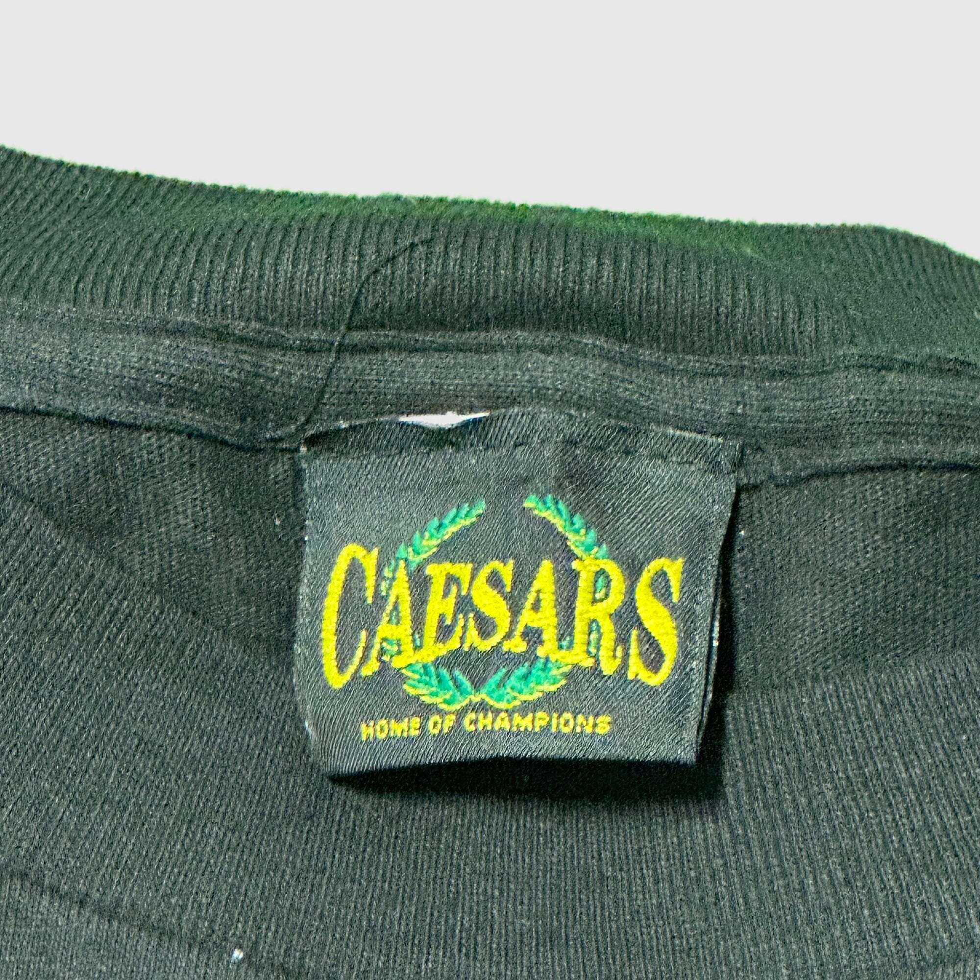 Vintage Caesars Holyfield vs. Lewis Boxing Graphic T-Shirt Size XL FAIF.CA 