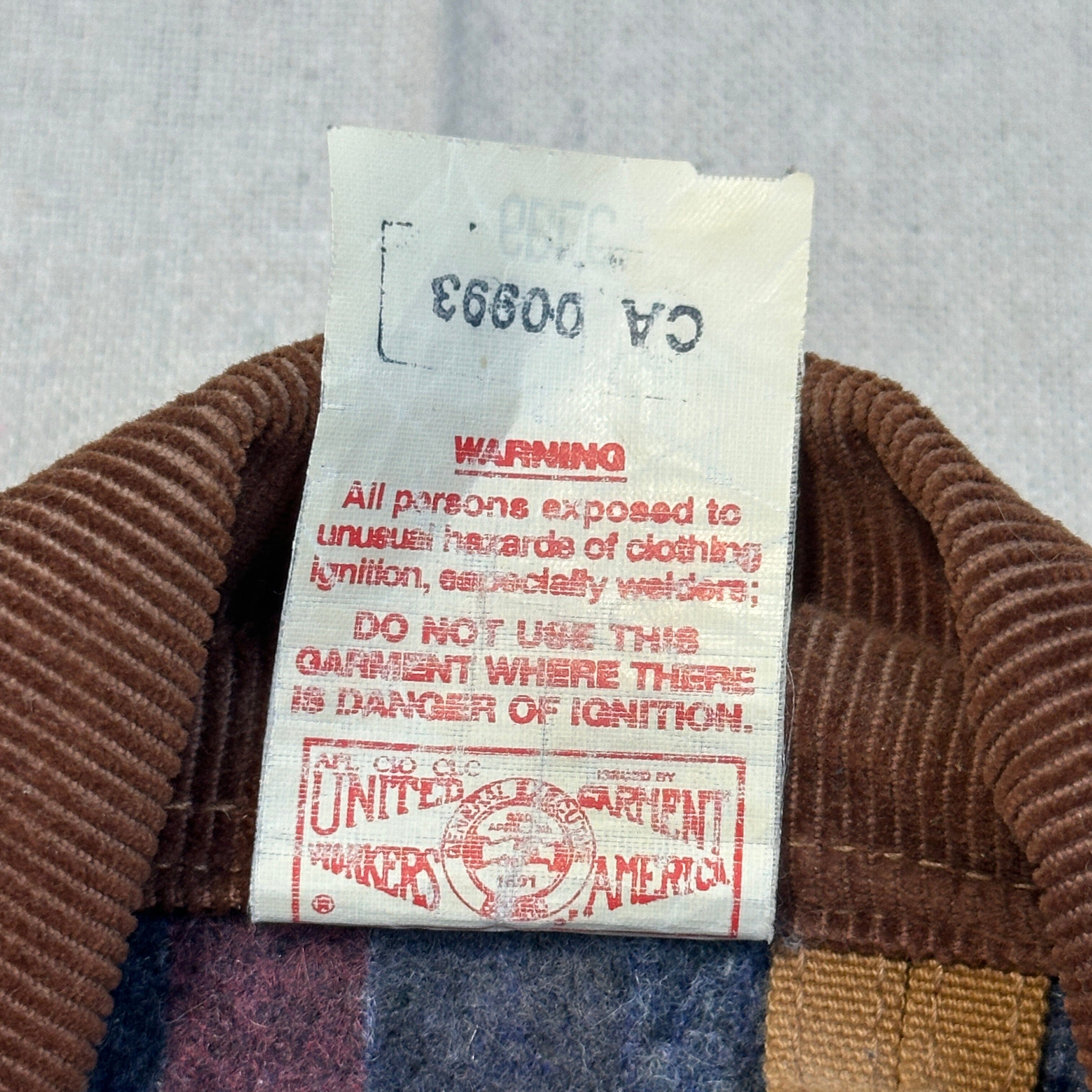 Vintage Carhartt Blanket Lined Canvas Chore Coat Size 38 Deadstock 80s FAIF.CA 