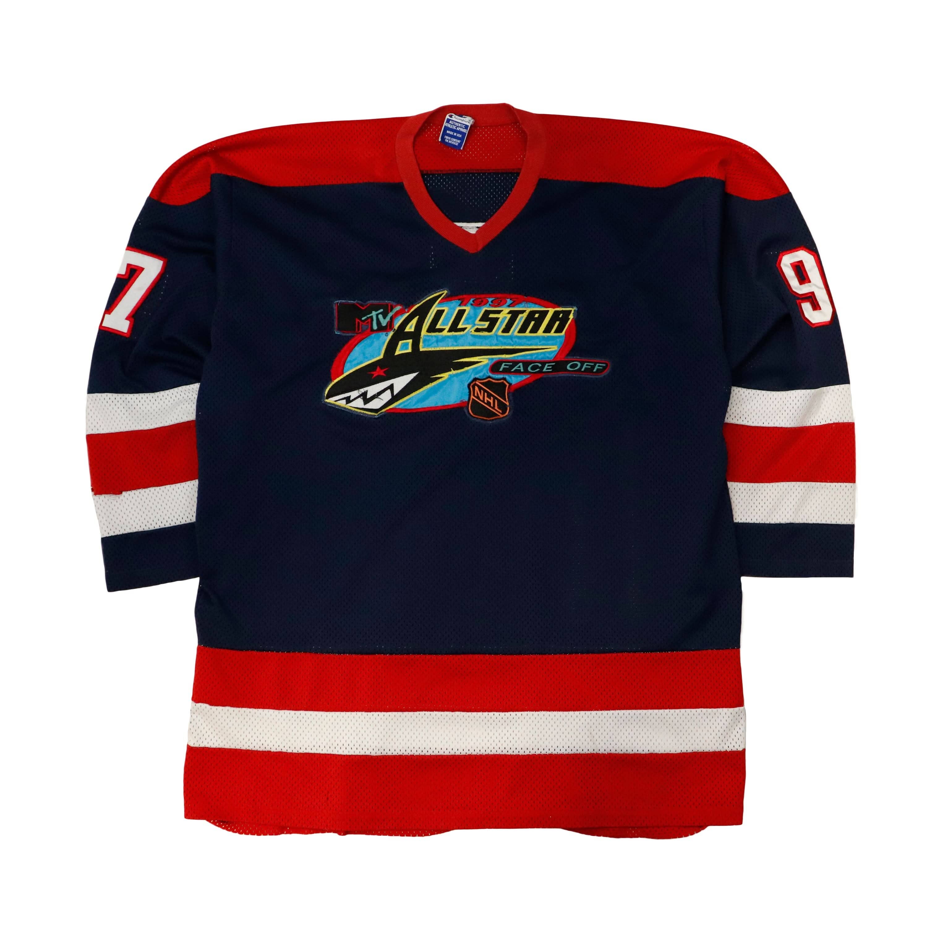 Vintage Champion 1997 MTV All-Star Face Off Hockey Jersey Size N/A FAIF.CA 