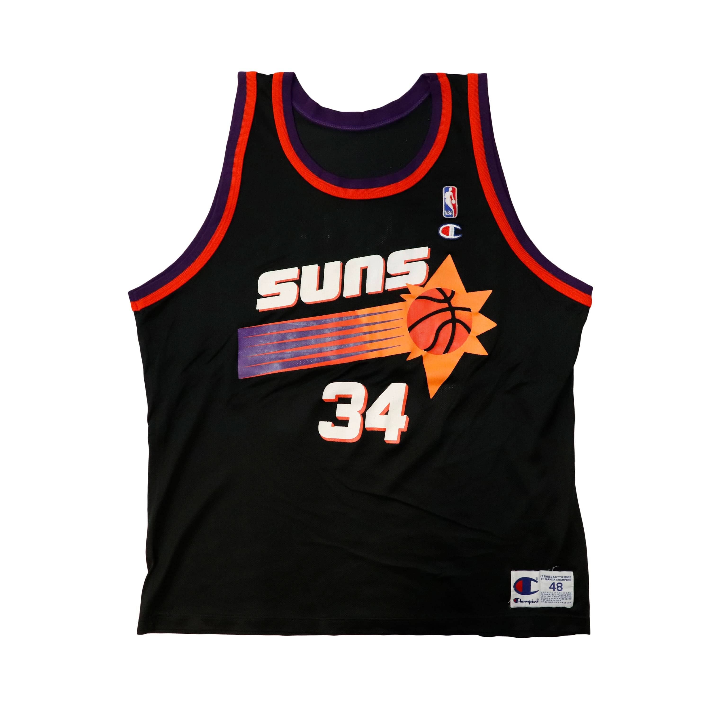 Vintage Champion #34 Phoenix Suns Barkley Basketball Jersey Size 48 FAIF.CA 