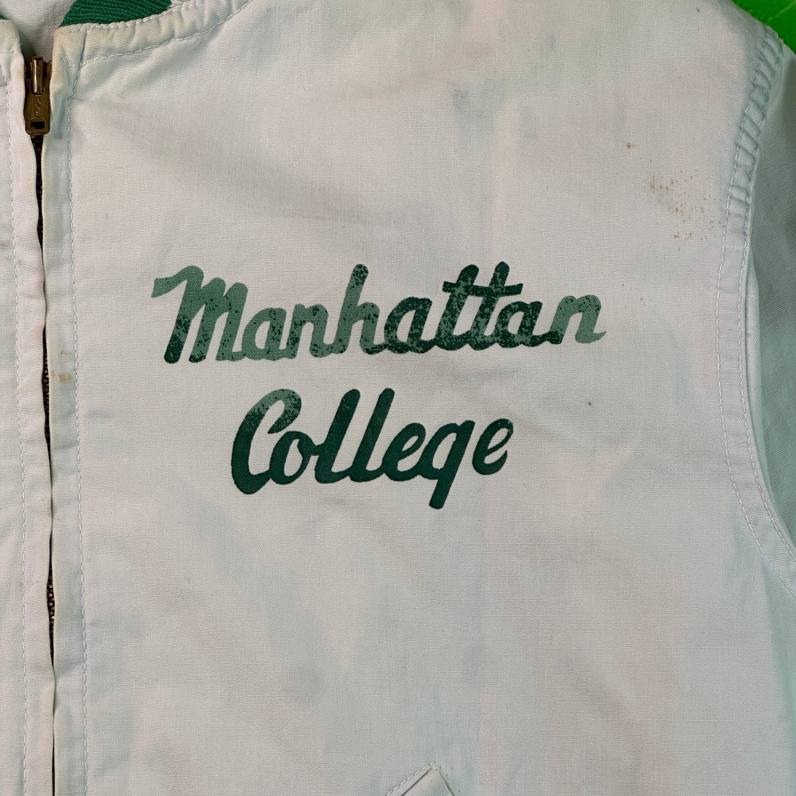 Vintage Champion 60s jacket Manhattan College Sports size m jacket OTHER 