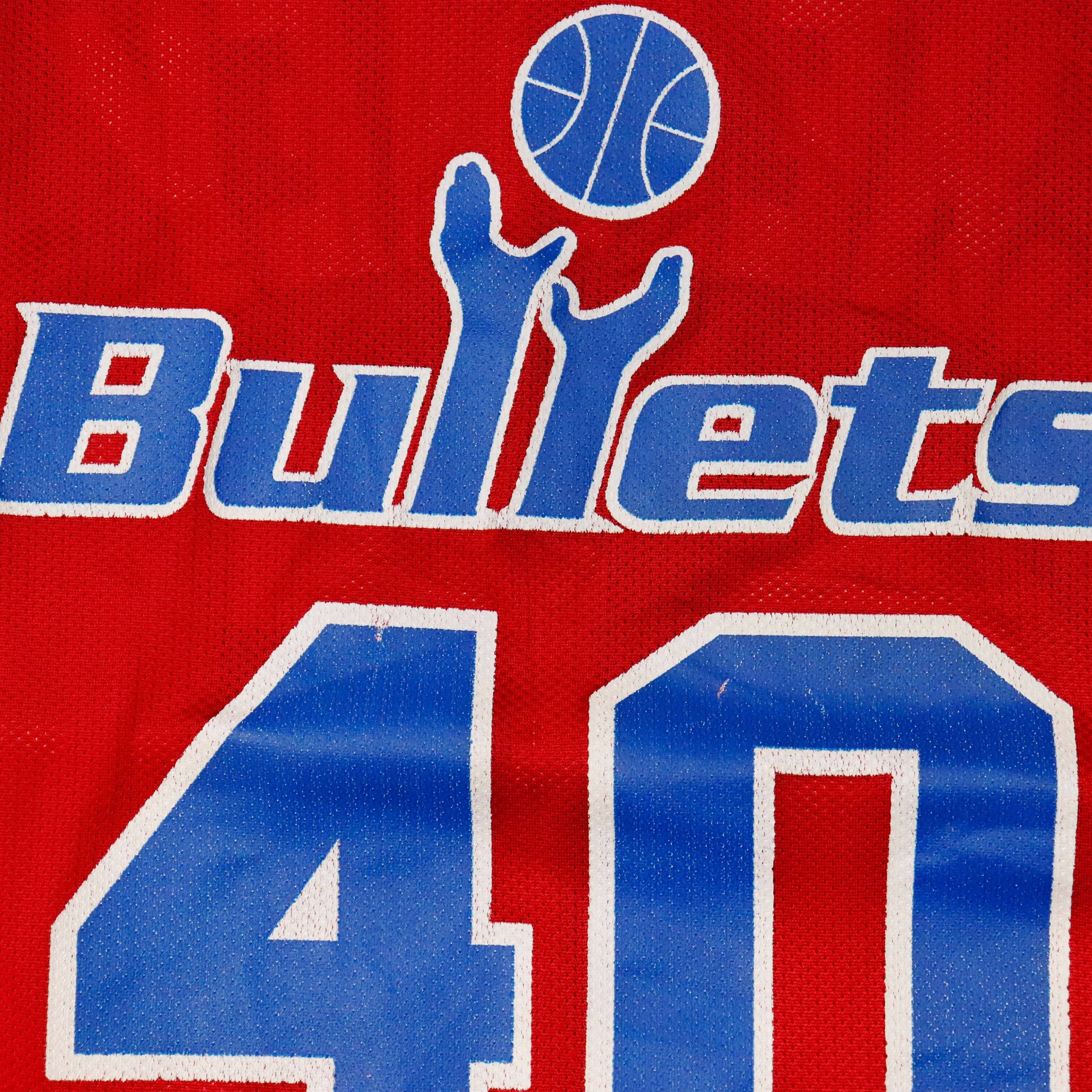 Vintage Champion Bullets #40 Basketball Jersey Cheaney FAIF.CA 