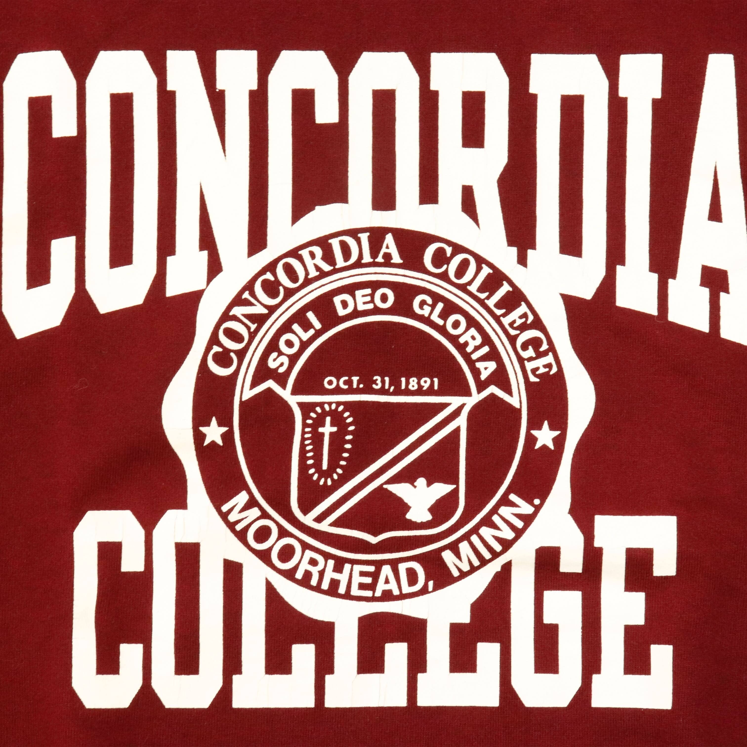 Vintage Champion Concordia College Graphic Crewneck Sweatshirt Size XL FAIF.CA 