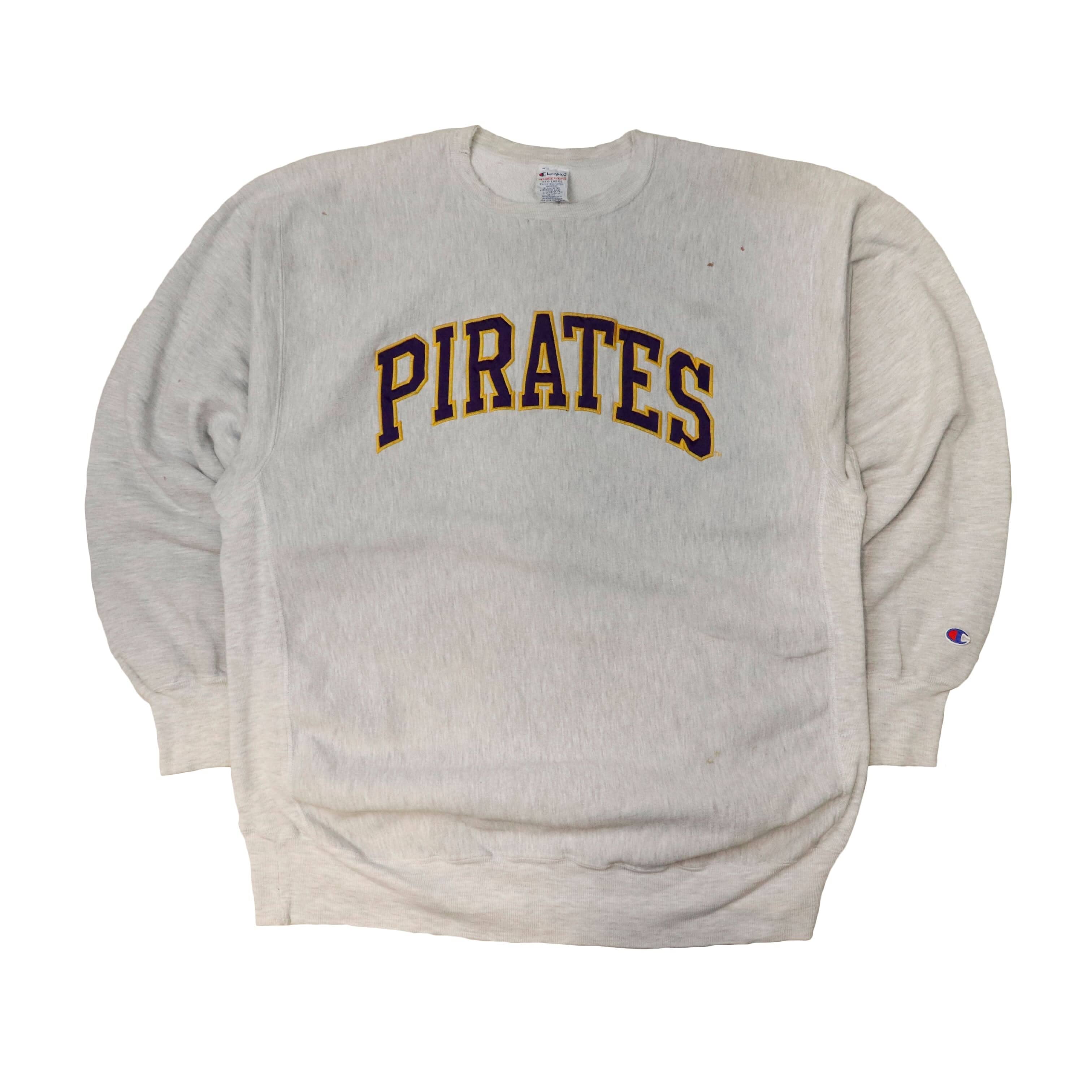 Vintage Champion Reverse Weave 90s Pirates Embroidered Crewneck Sweatshirt Size XXXL FAIF.CA 
