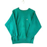 VINTAGE Champion Reverse weave dark mint green C Sweatshirt - M T-Shirt OTHER 