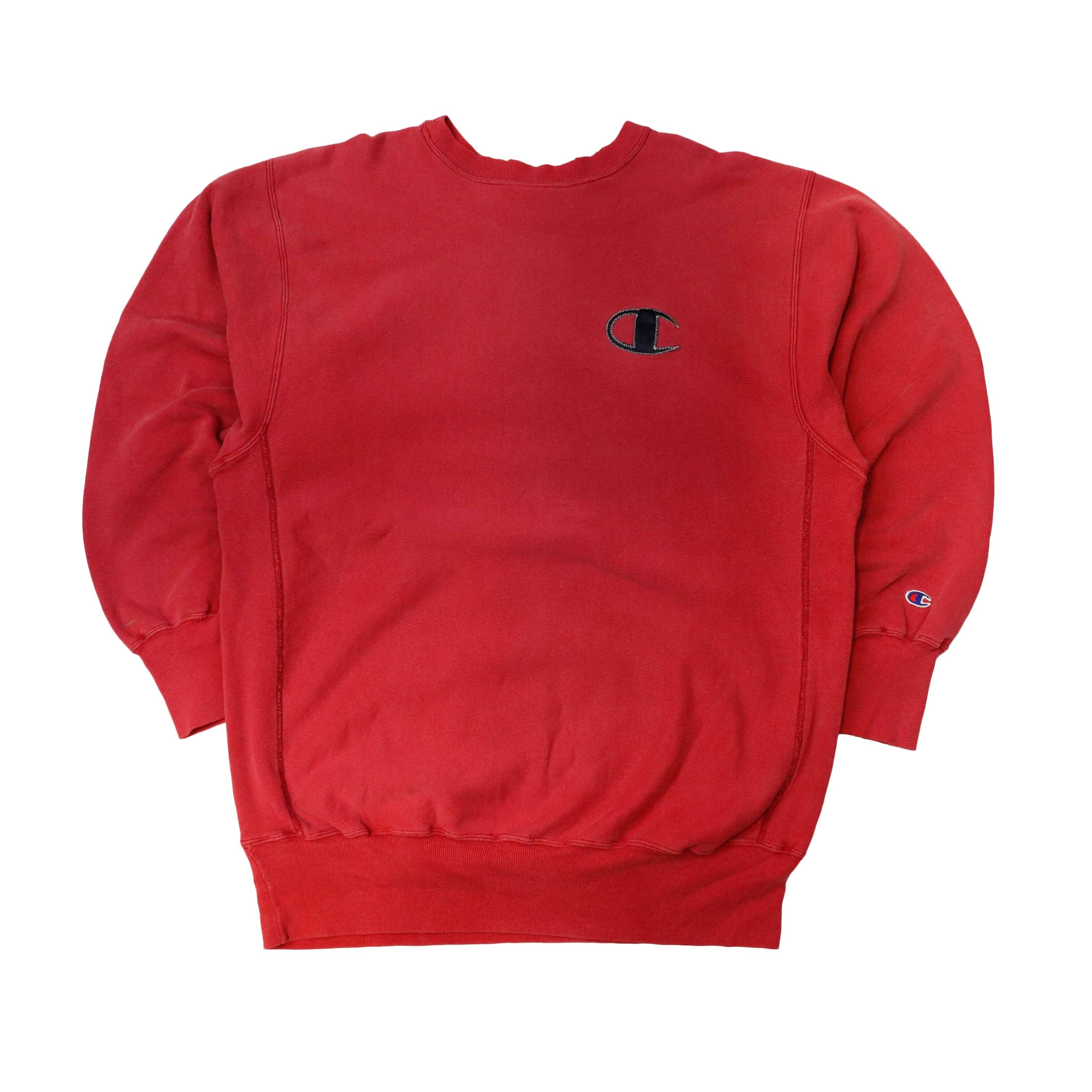 Vintage Champion Reverse Weave Red Sweatshirt Size XXL FAIF.CA 