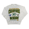 Vintage Champions NFL Packers Grey Crewneck Sweatshirt Size 16/18 Csa 