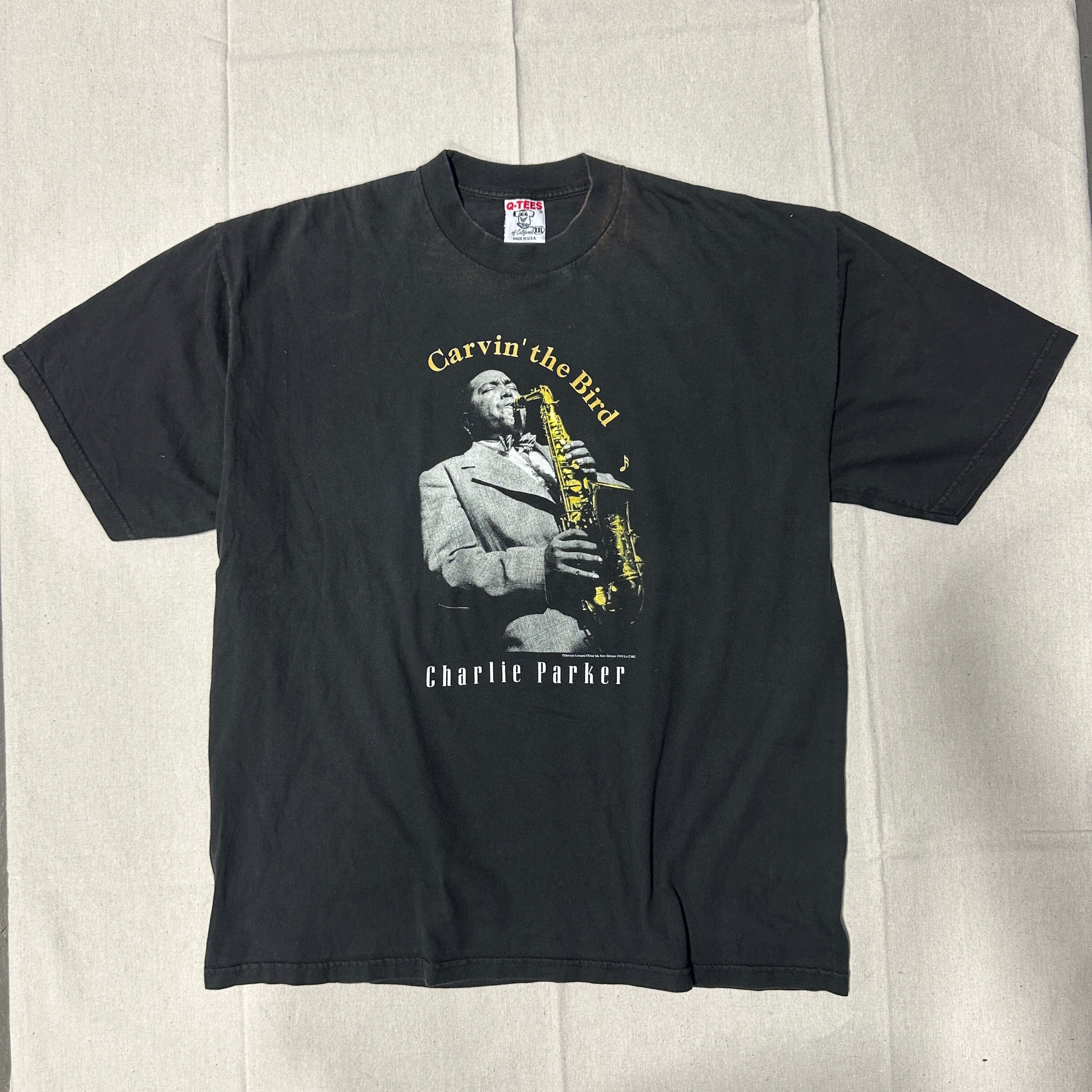 Vintage Charlie Parker Carvin' the Bird Jazz Graphic T-Shirt Size XXL FAIF.CA 