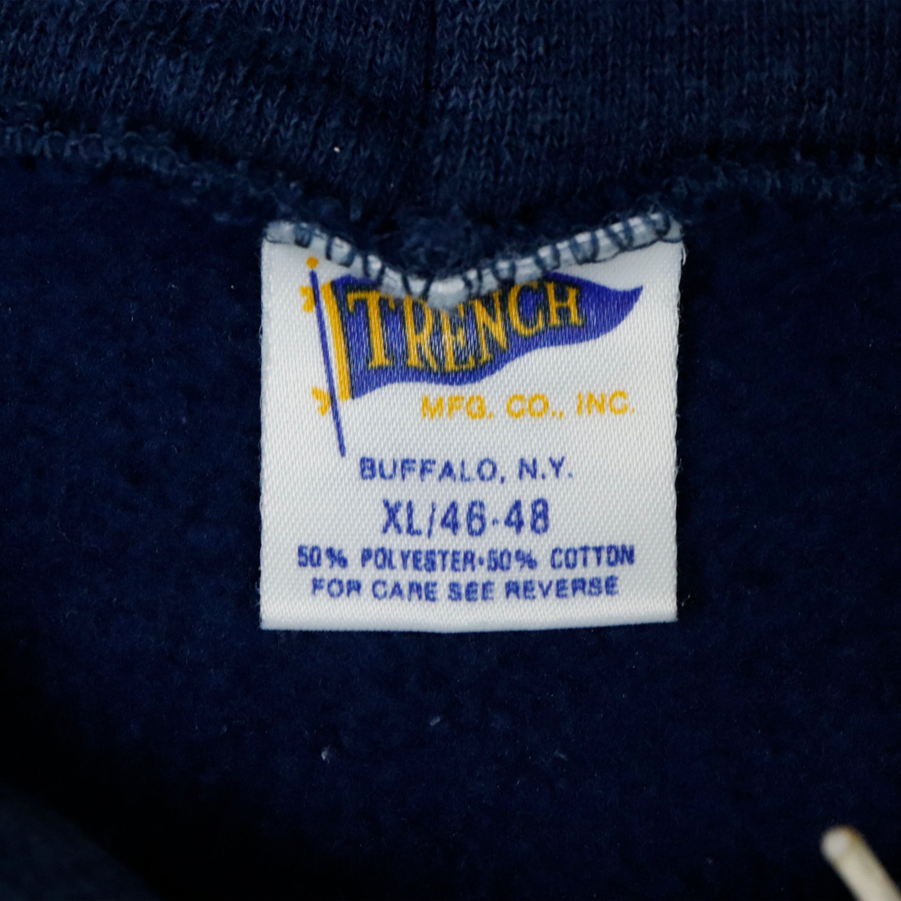 Vintage Chicago Bears Blue Hoodie Size XL American Trench 