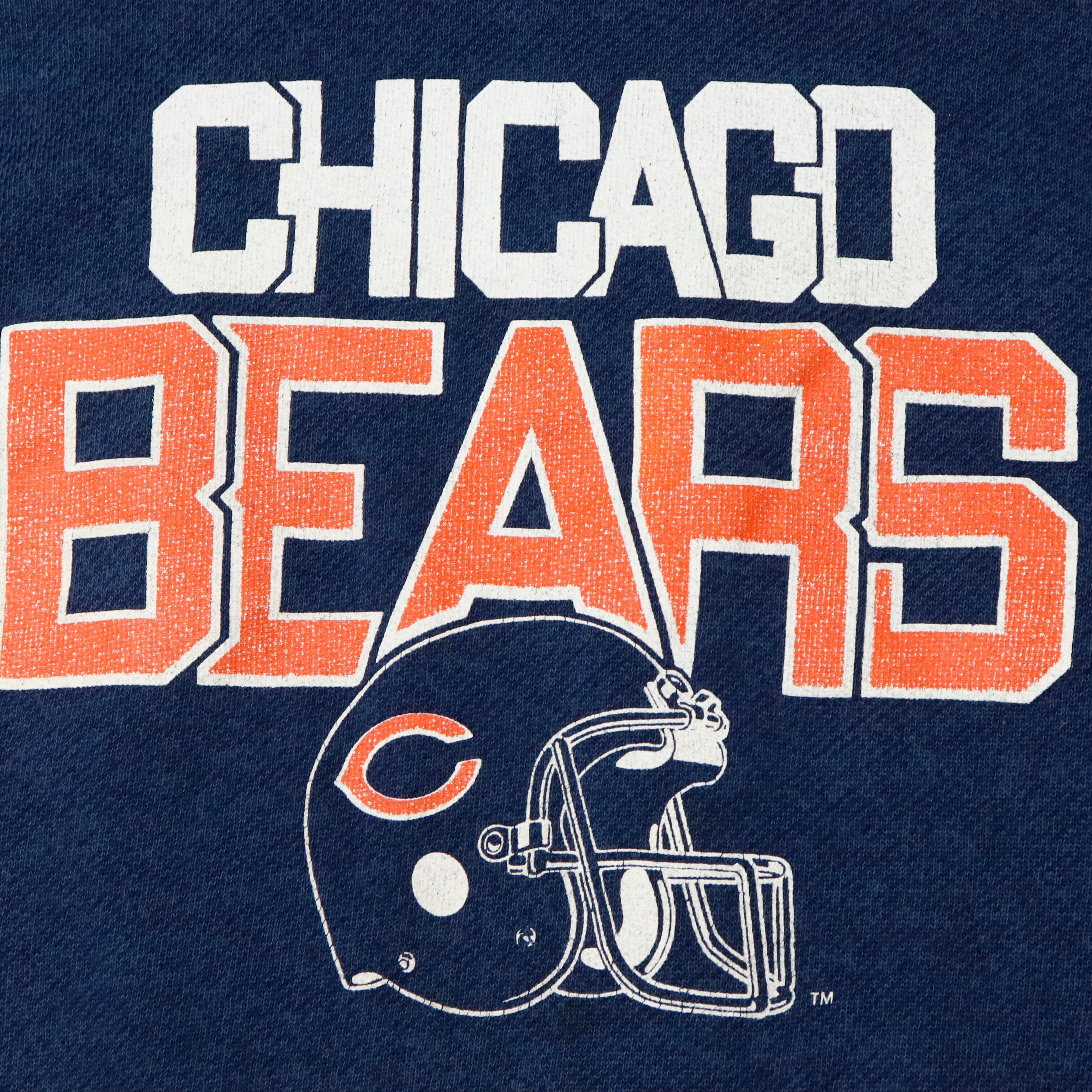 Vintage Chicago Bears Blue Hoodie Size XL American Trench 