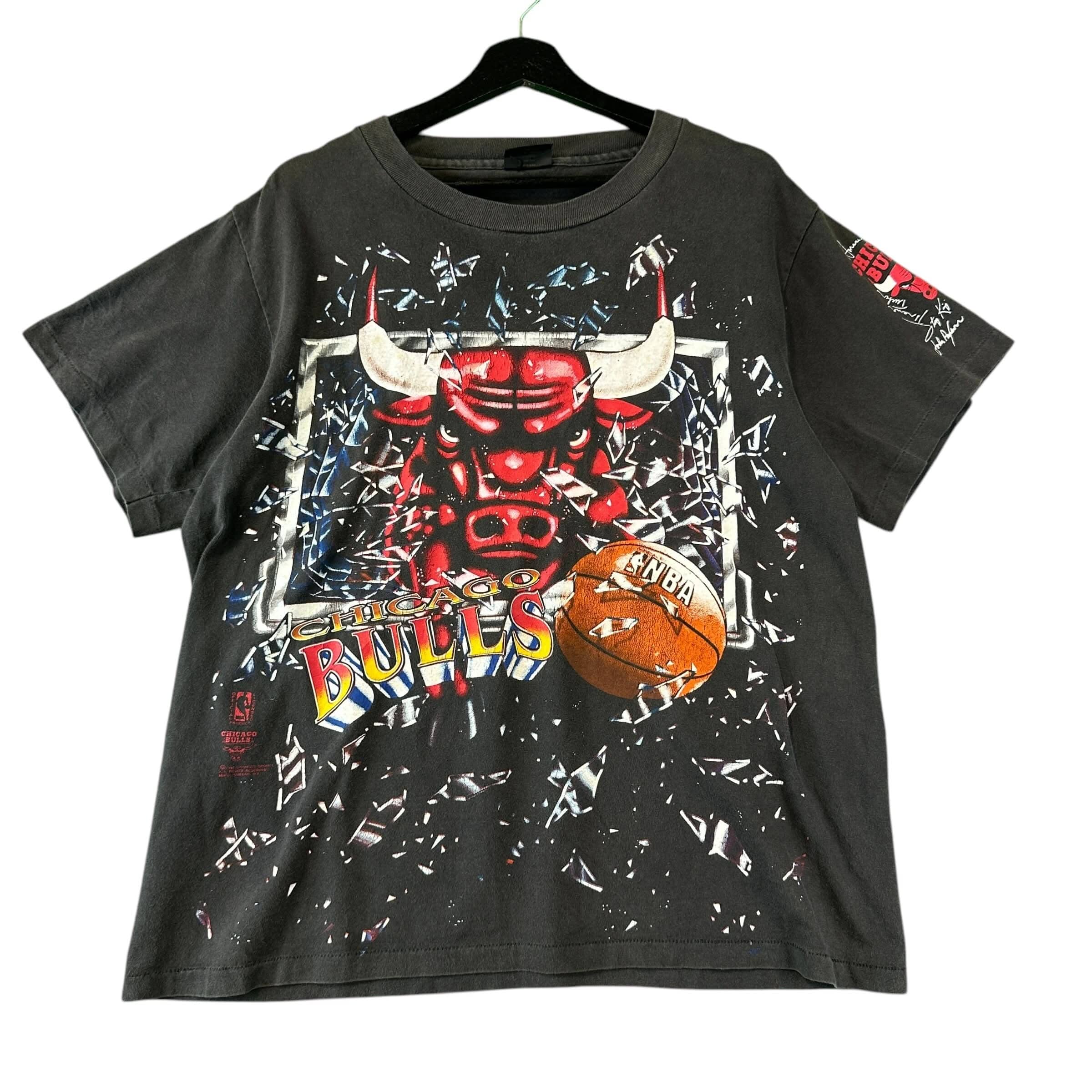 Vintage Chicago Bulls Shattered Backboard T Shirt - L T-Shirt OTHER 