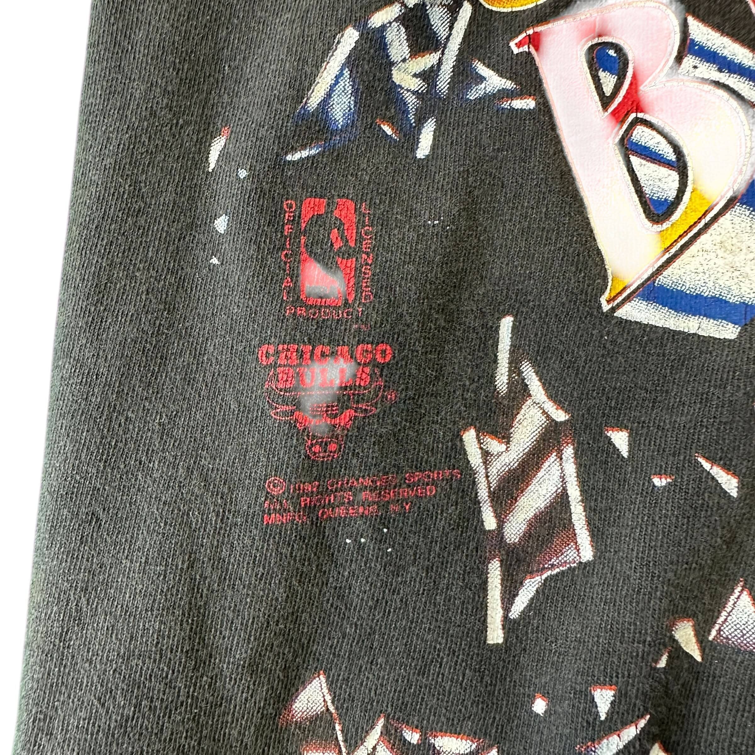 Vintage Chicago Bulls Shattered Backboard T Shirt - L T-Shirt OTHER 