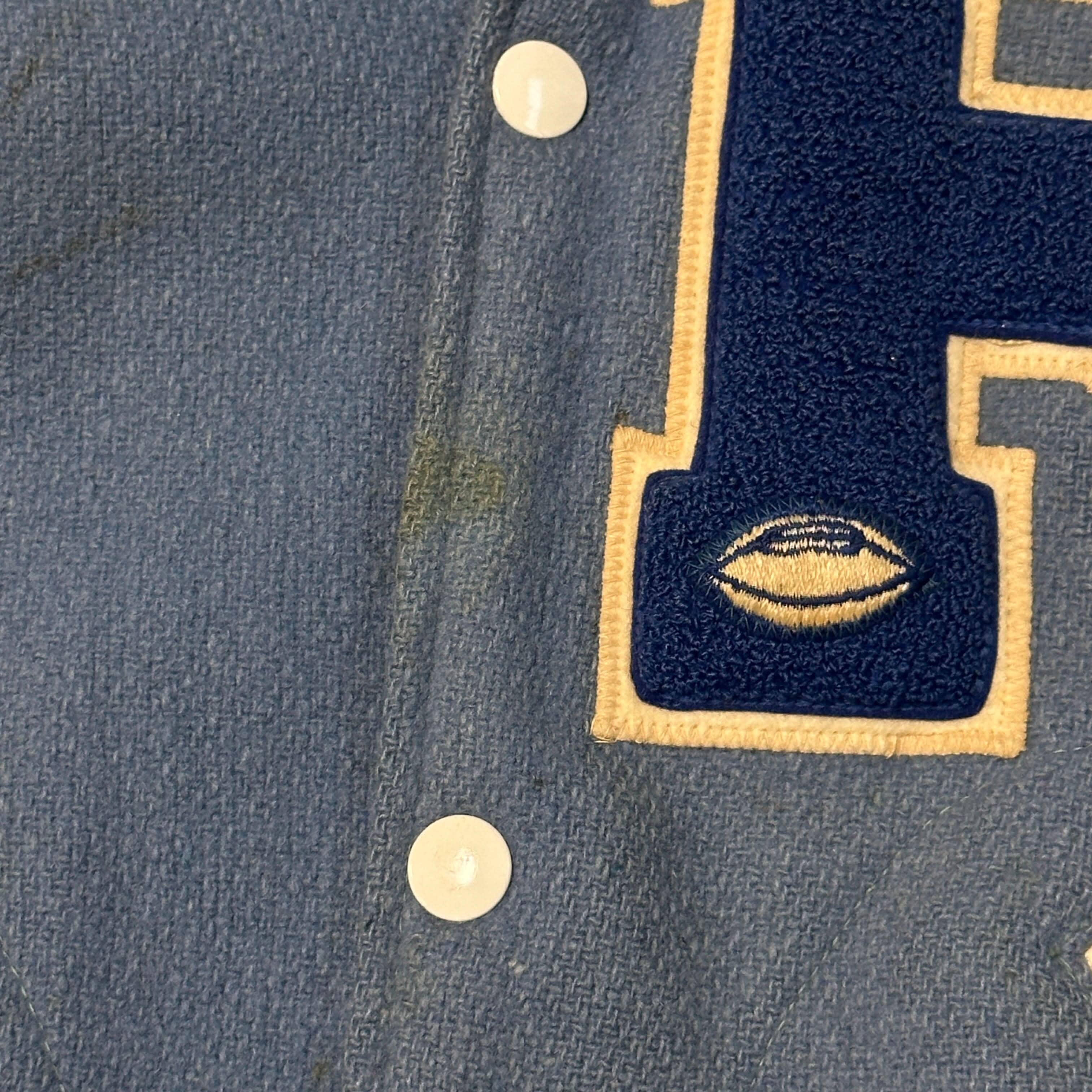 Vintage College Dropout Bear Kanye West Varsity Letterman Jacket Size M CUSTOM RARE FAIF.CA 