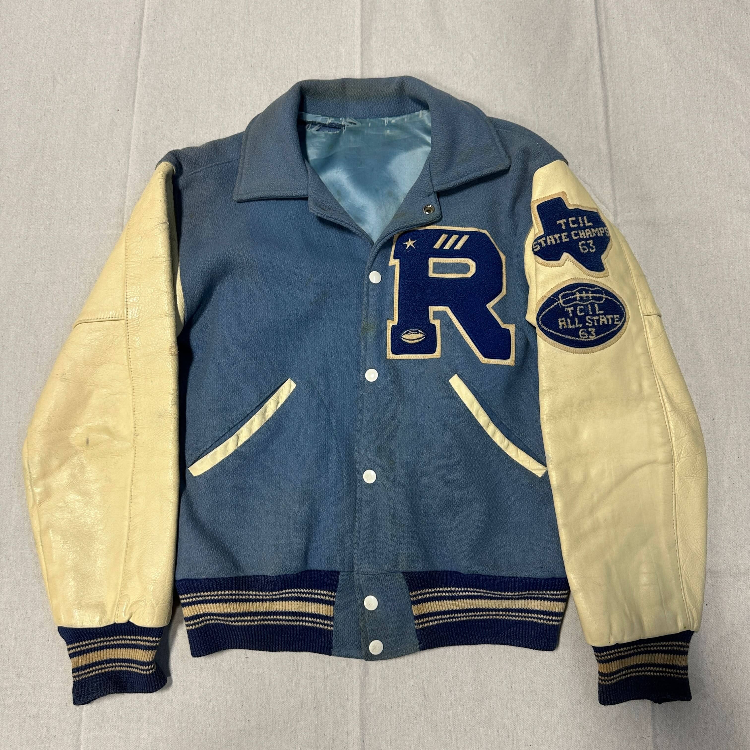 Vintage College Dropout Bear Kanye West Varsity Letterman Jacket Size M CUSTOM RARE FAIF.CA 