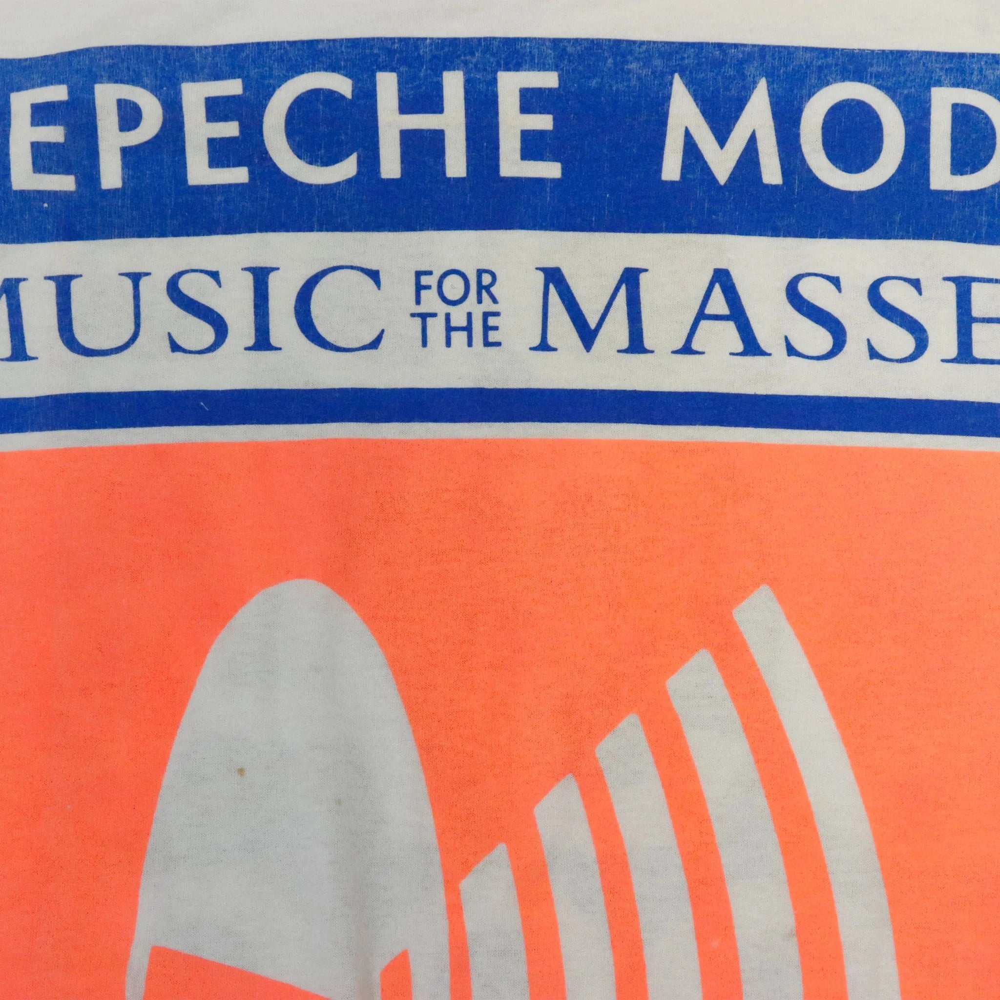 Vintage Depeche Mode Tour White T-Shirt Size XXL Music for the Masses 80s Other 