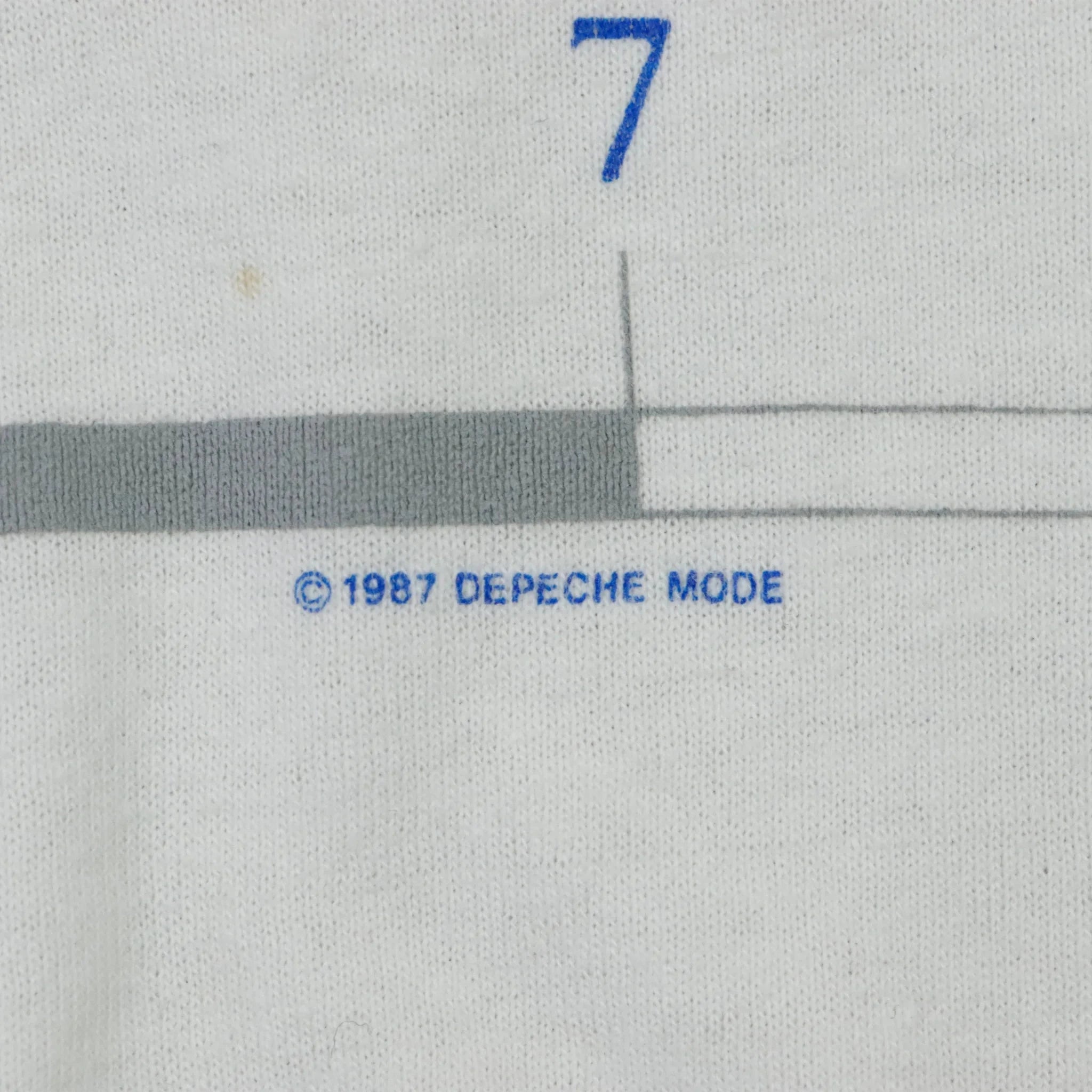 Vintage Depeche Mode Tour White T-Shirt Size XXL Music for the Masses 80s Other 