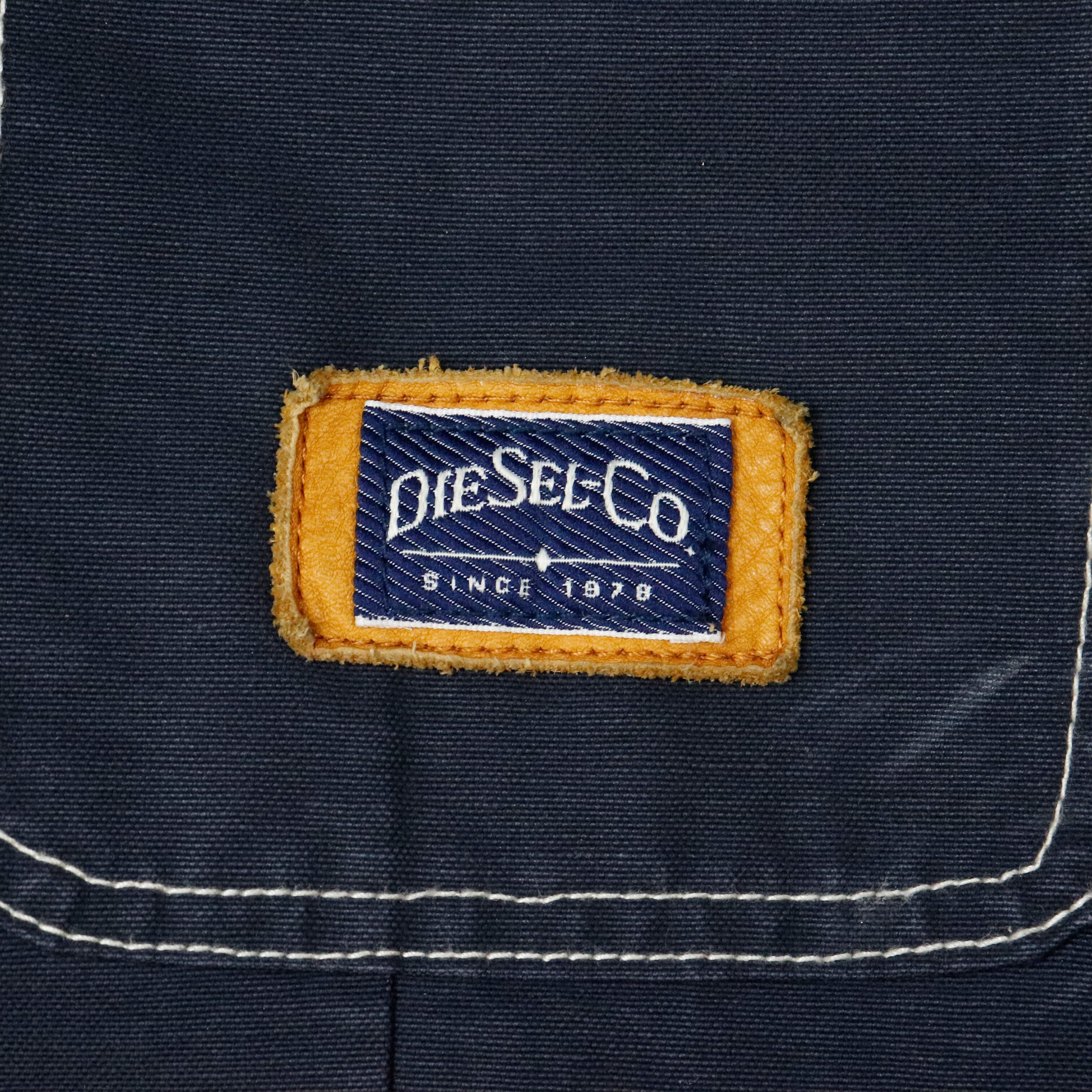 Vintage Diesel Co Navy Chore Work Blazer Jacket Size L Diesel 
