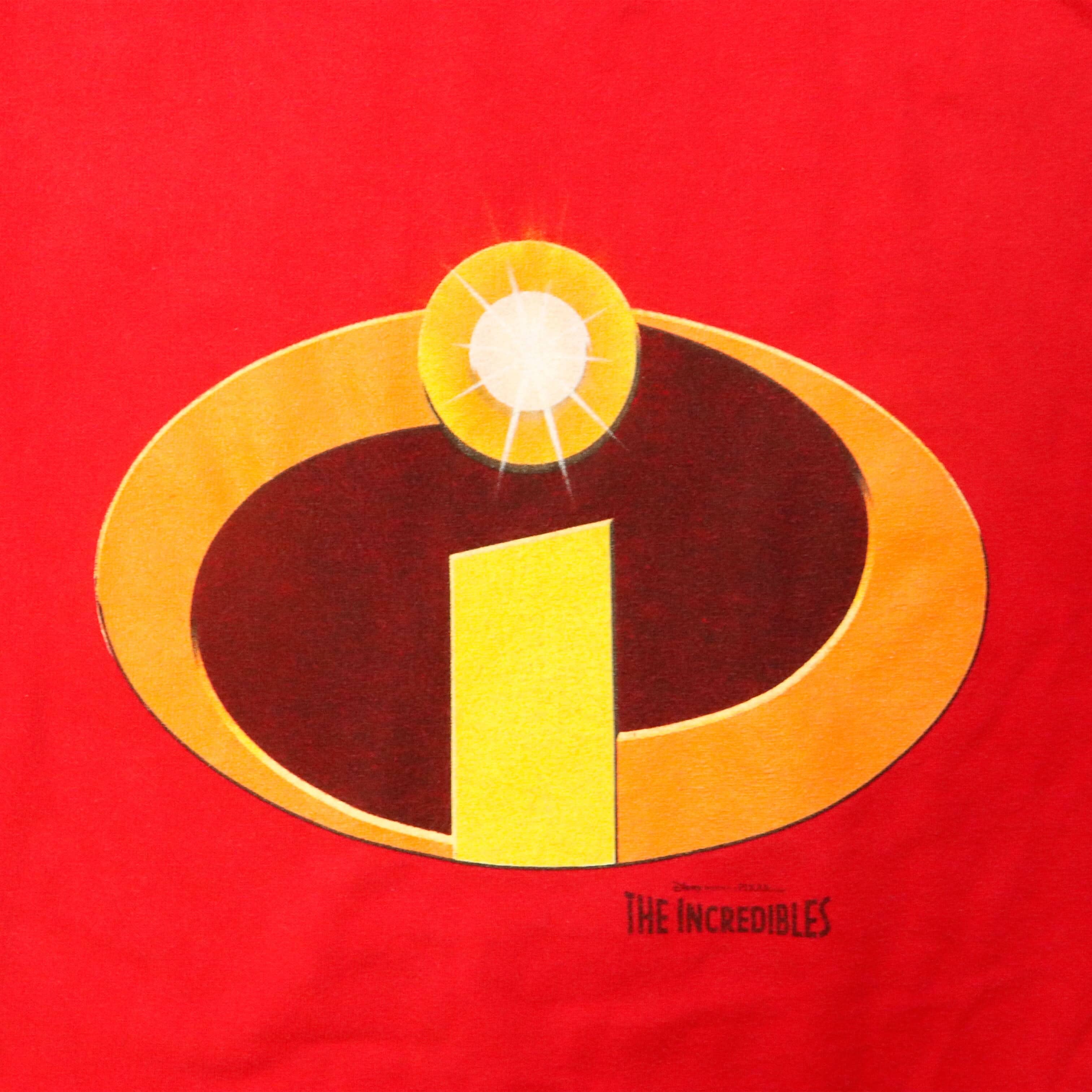 Vintage Disney Store The Incredibles Logo Ringer T-Shirt Size L FAIF.CA 