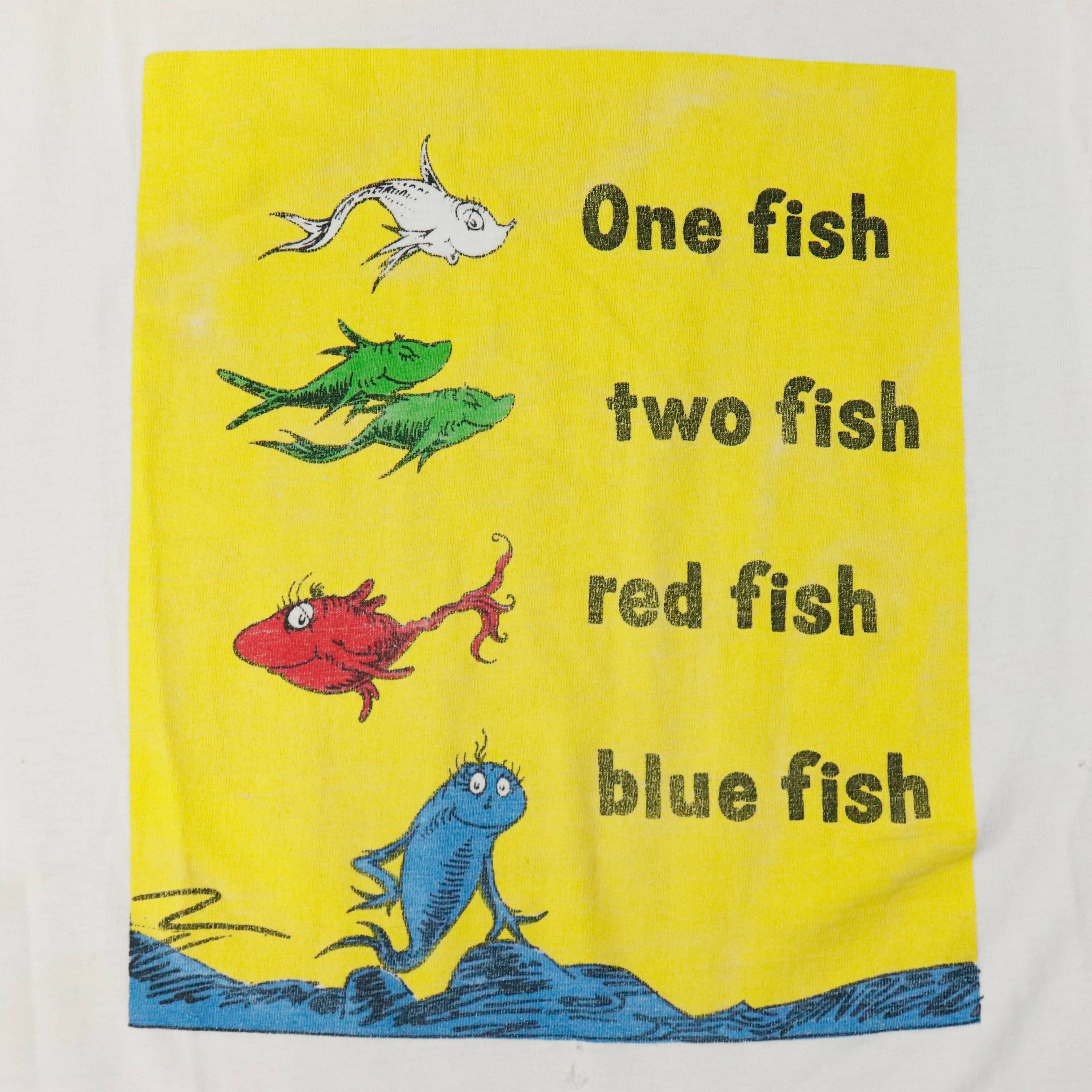 Vintage Dr. Seuss One Fish Two Fish Graphic T-Shirt Size N/A FAIF.CA 