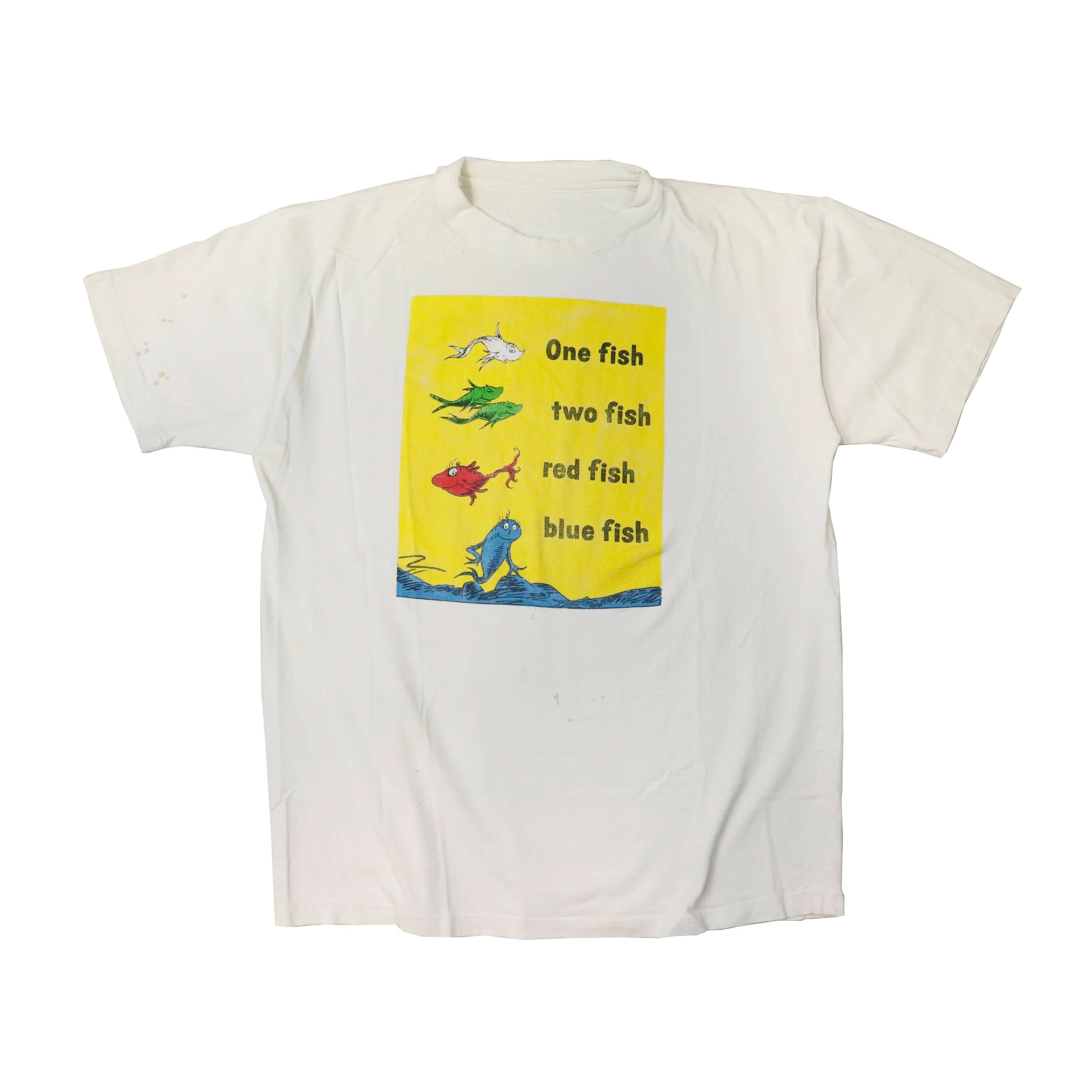 Vintage Dr. Seuss One Fish Two Fish Graphic T-Shirt Size N/A FAIF.CA 