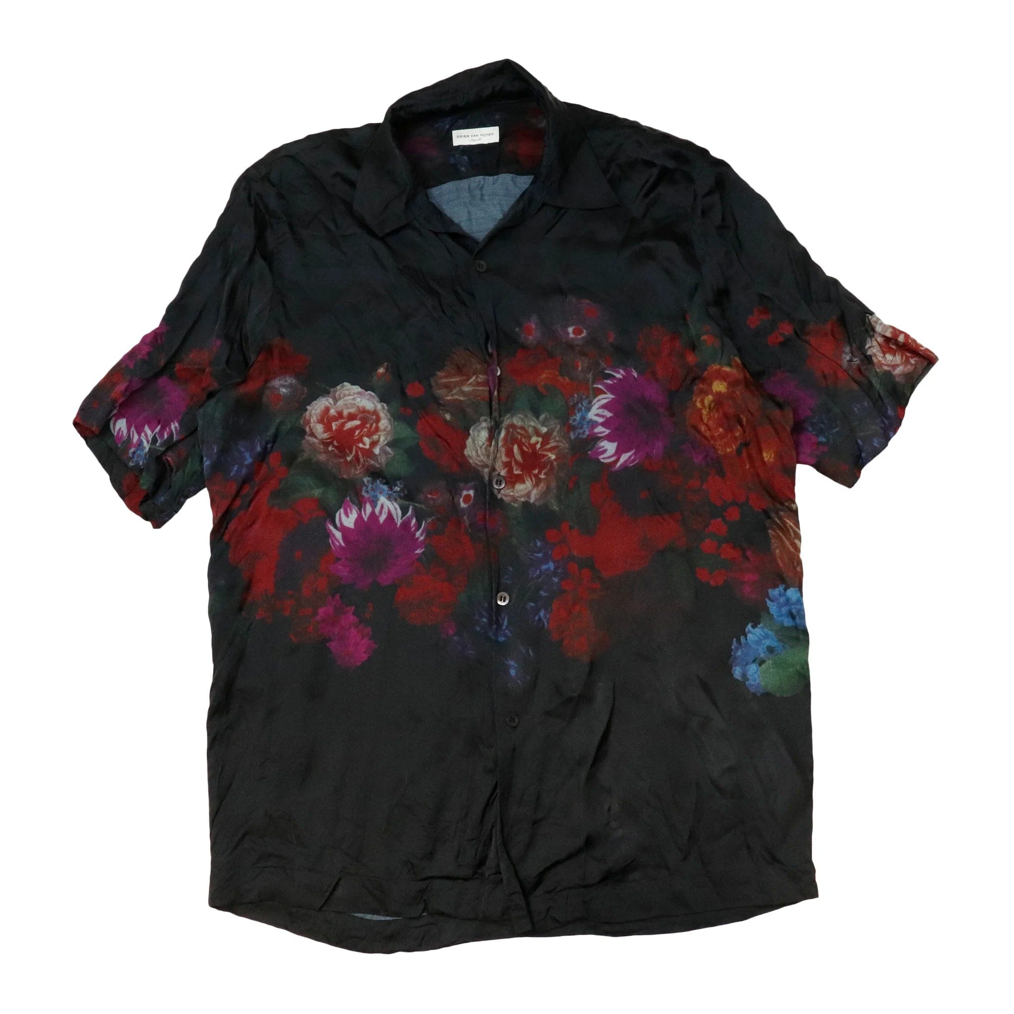Vintage Dries Van Noten Button Up Size 48 Floral Dries Van Noten 