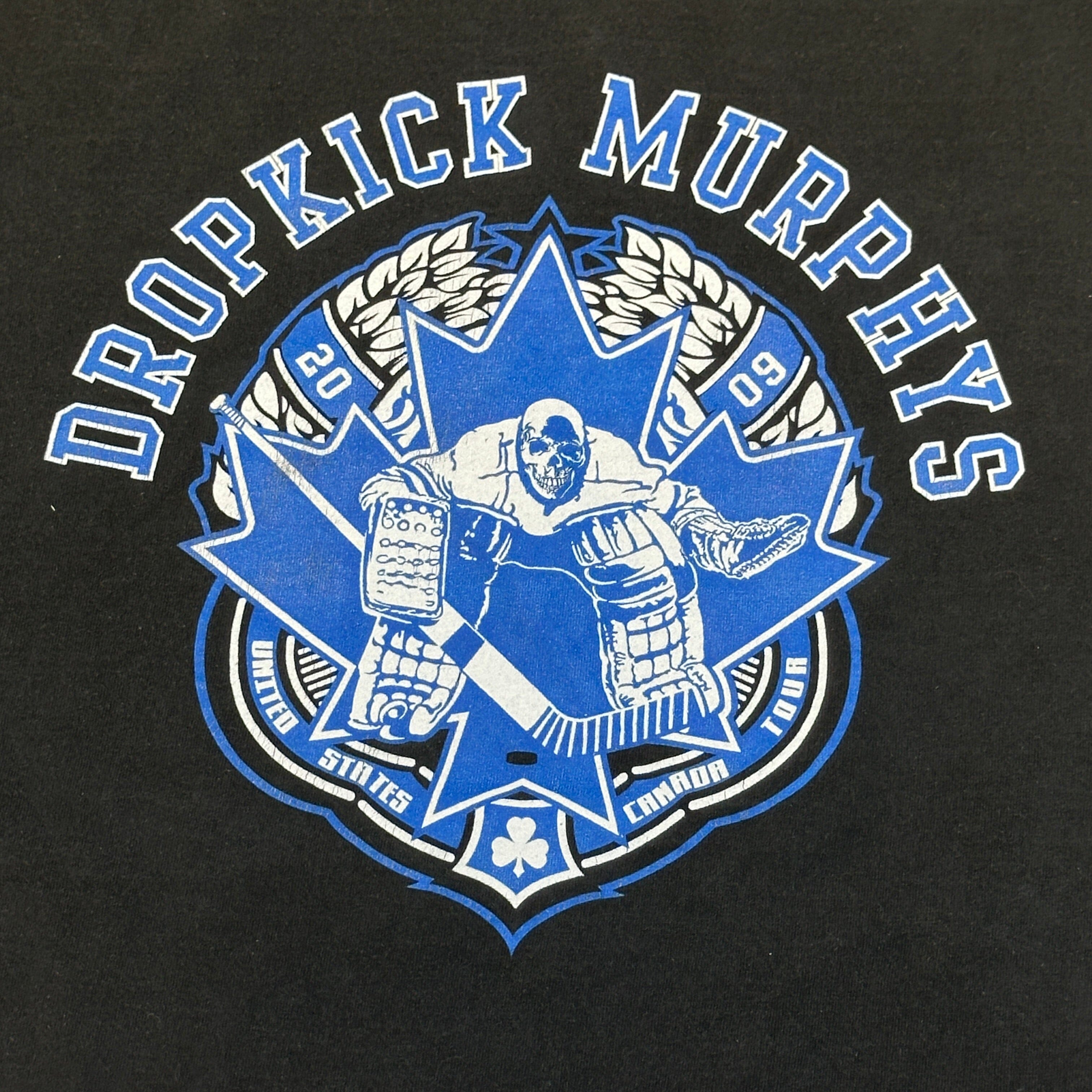 Vintage Dropkick Murphys Hockey Graphic T-Shirt Size 2X-Large FAIF.CA 