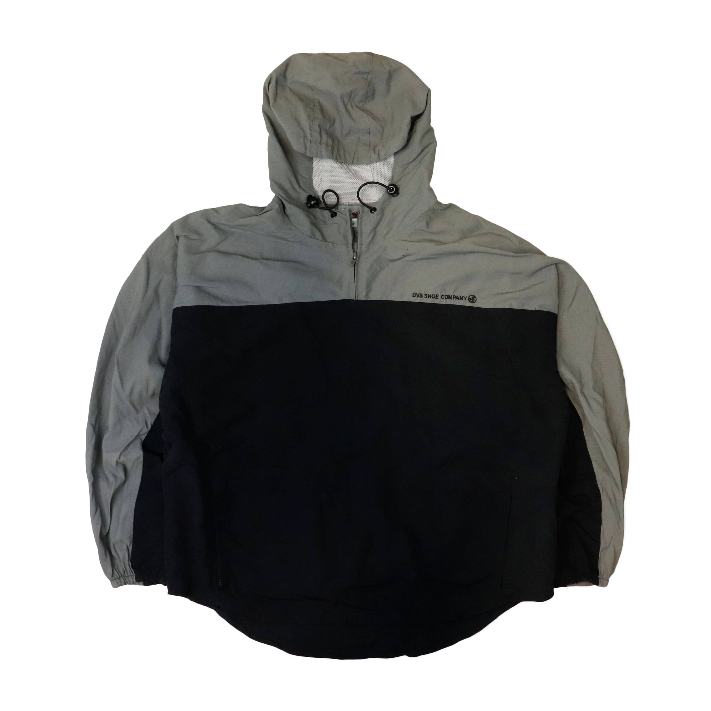 Vintage DVS Shoe Company Two-Tone Hooded Pullover Jacket Size L FAIF.CA 