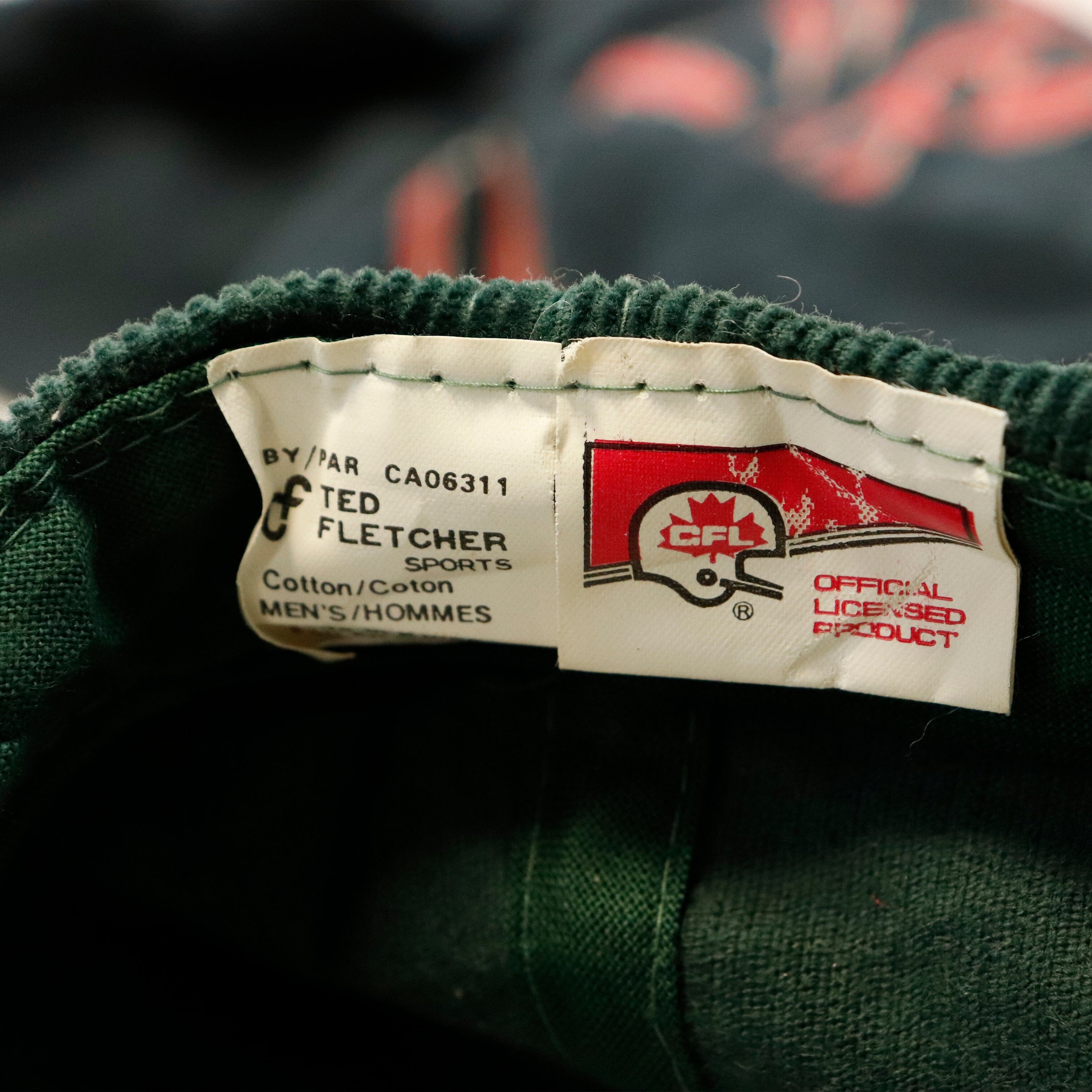 Vintage Edmonton Eskimos Corduroy Snapback Cap Size One Size FŪL 