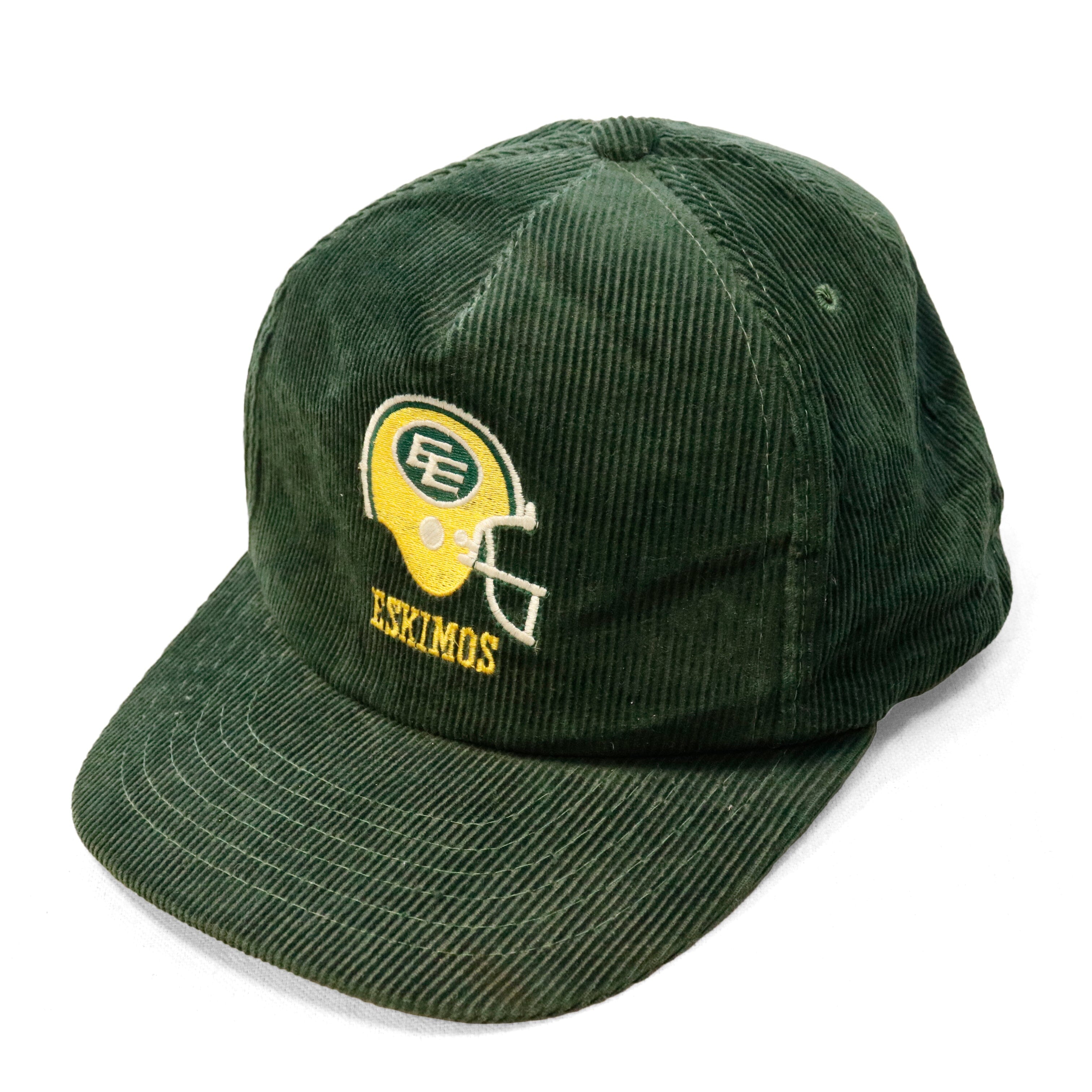 Vintage Edmonton Eskimos Corduroy Snapback Cap Size One Size FŪL 