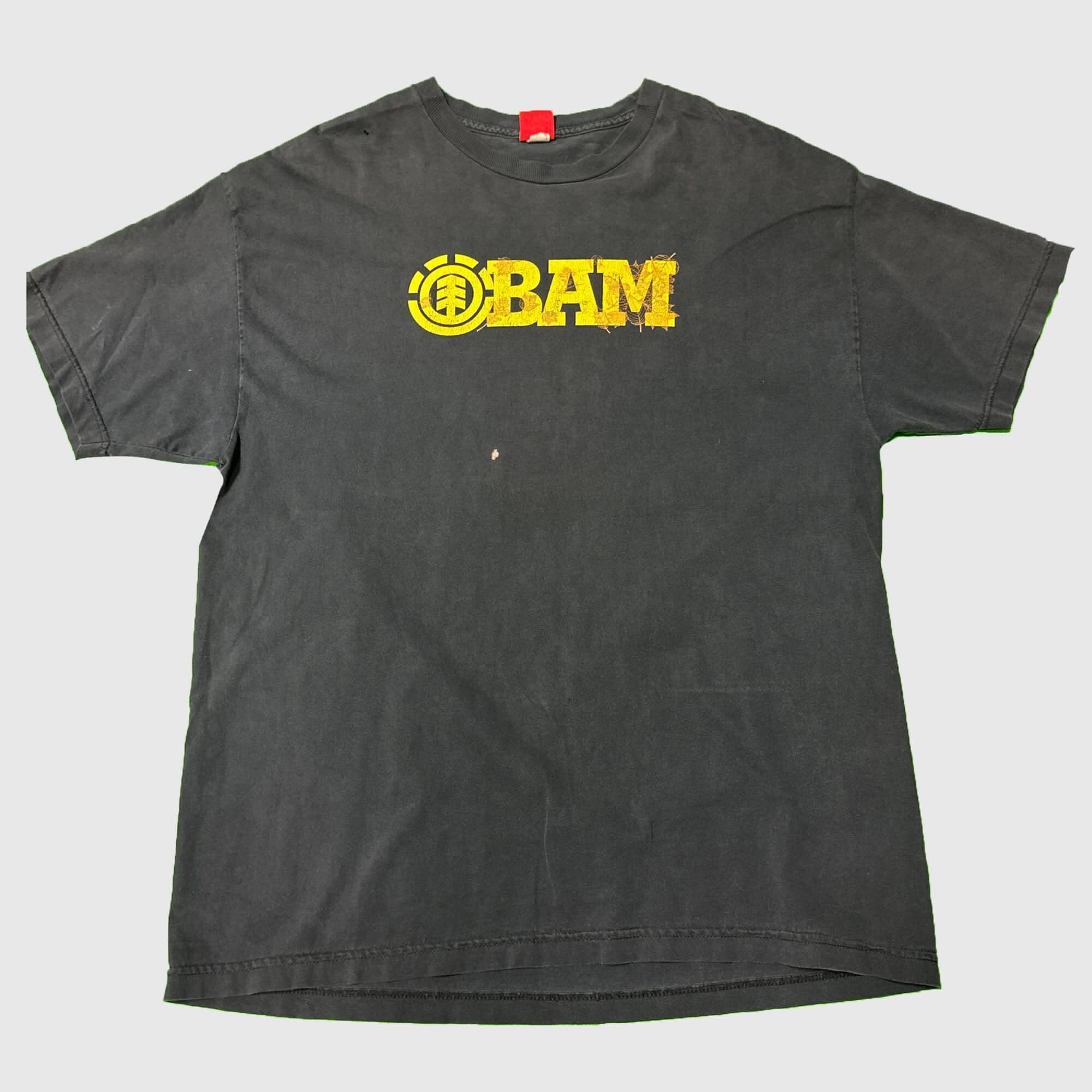 Vintage Element BAM Distressed Graphic T-Shirt Size Large FAIF.CA 