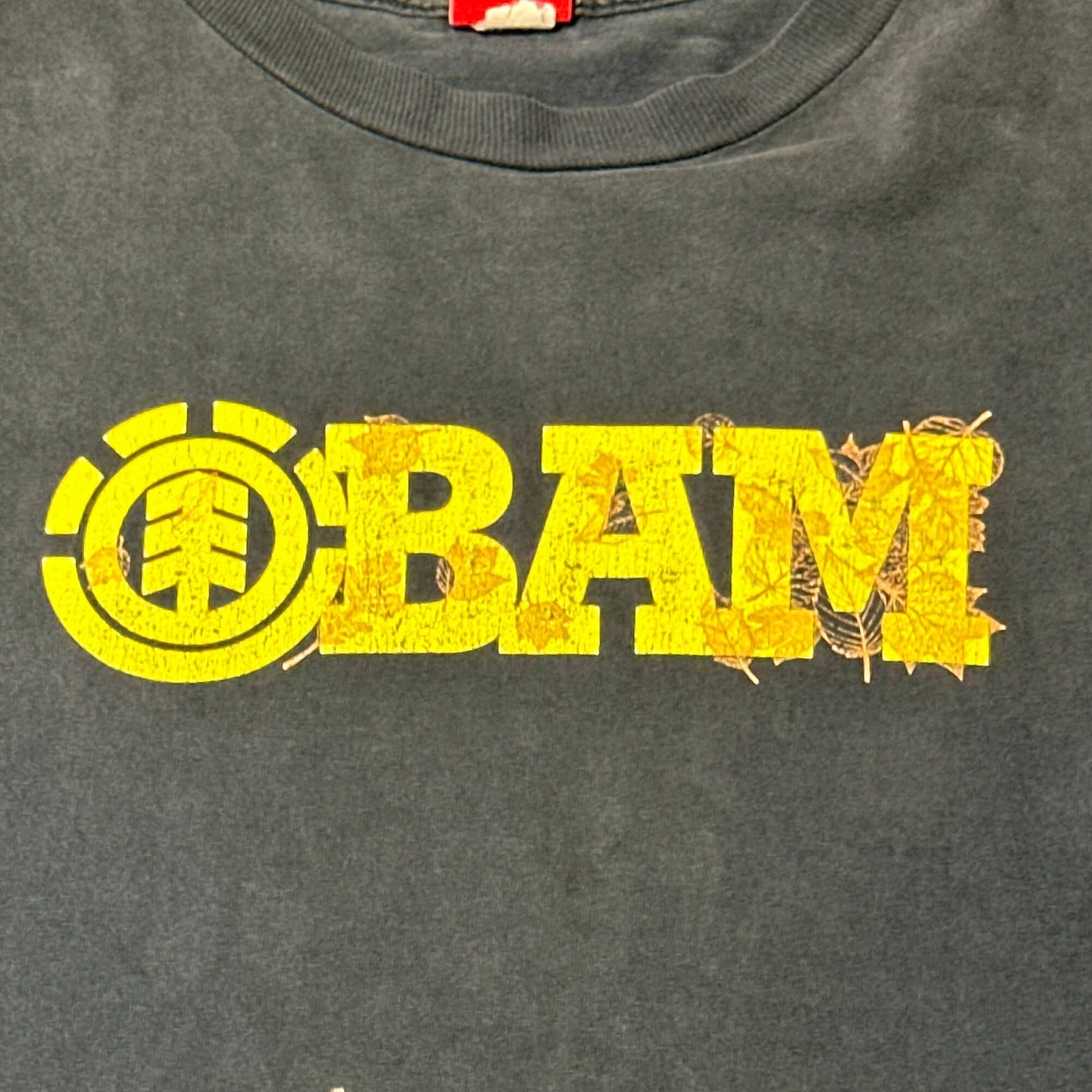 Vintage Element BAM Distressed Graphic T-Shirt Size Large FAIF.CA 