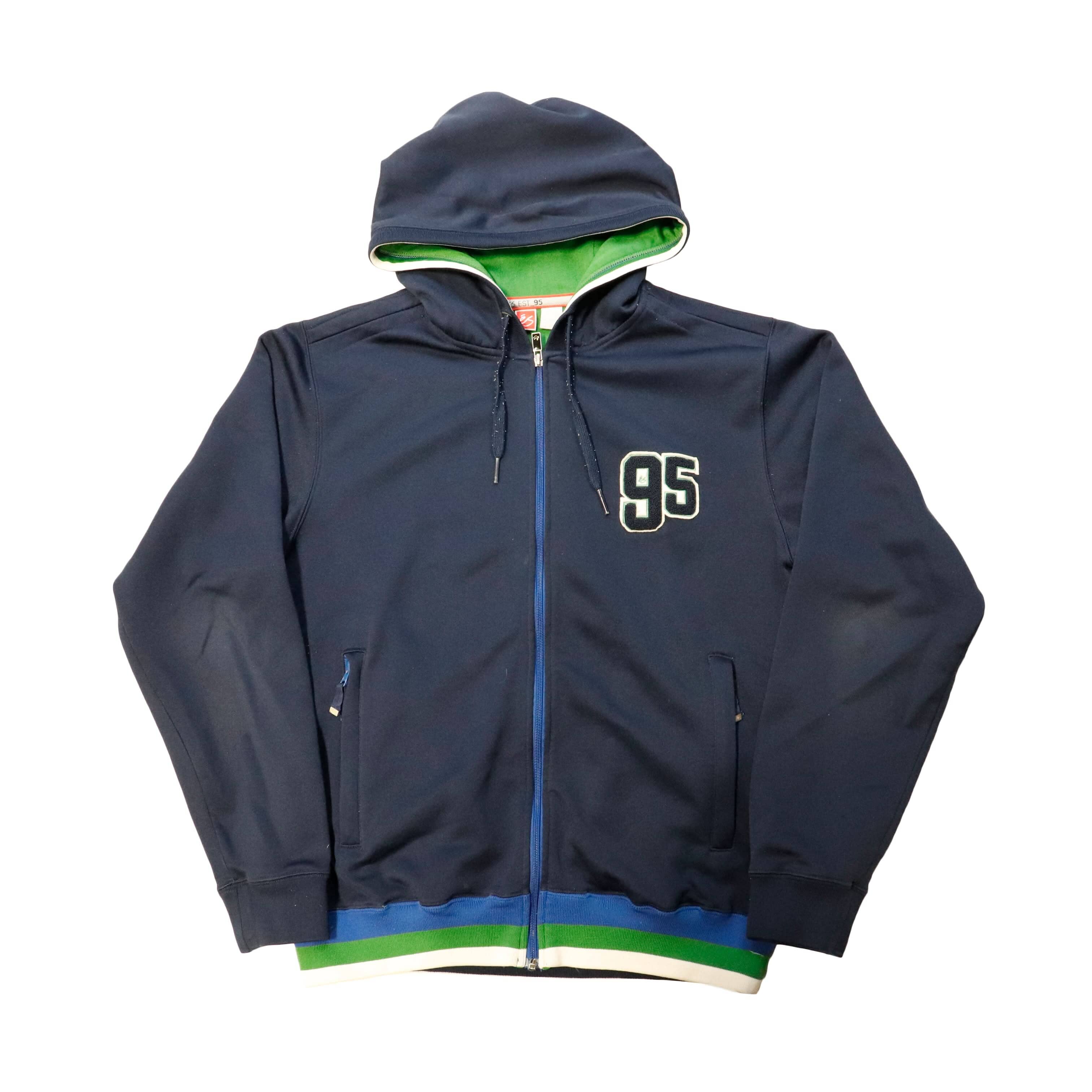 Vintage Es 95 Embroidered 95 Zip-Up Hoodie Size M FAIF.CA 