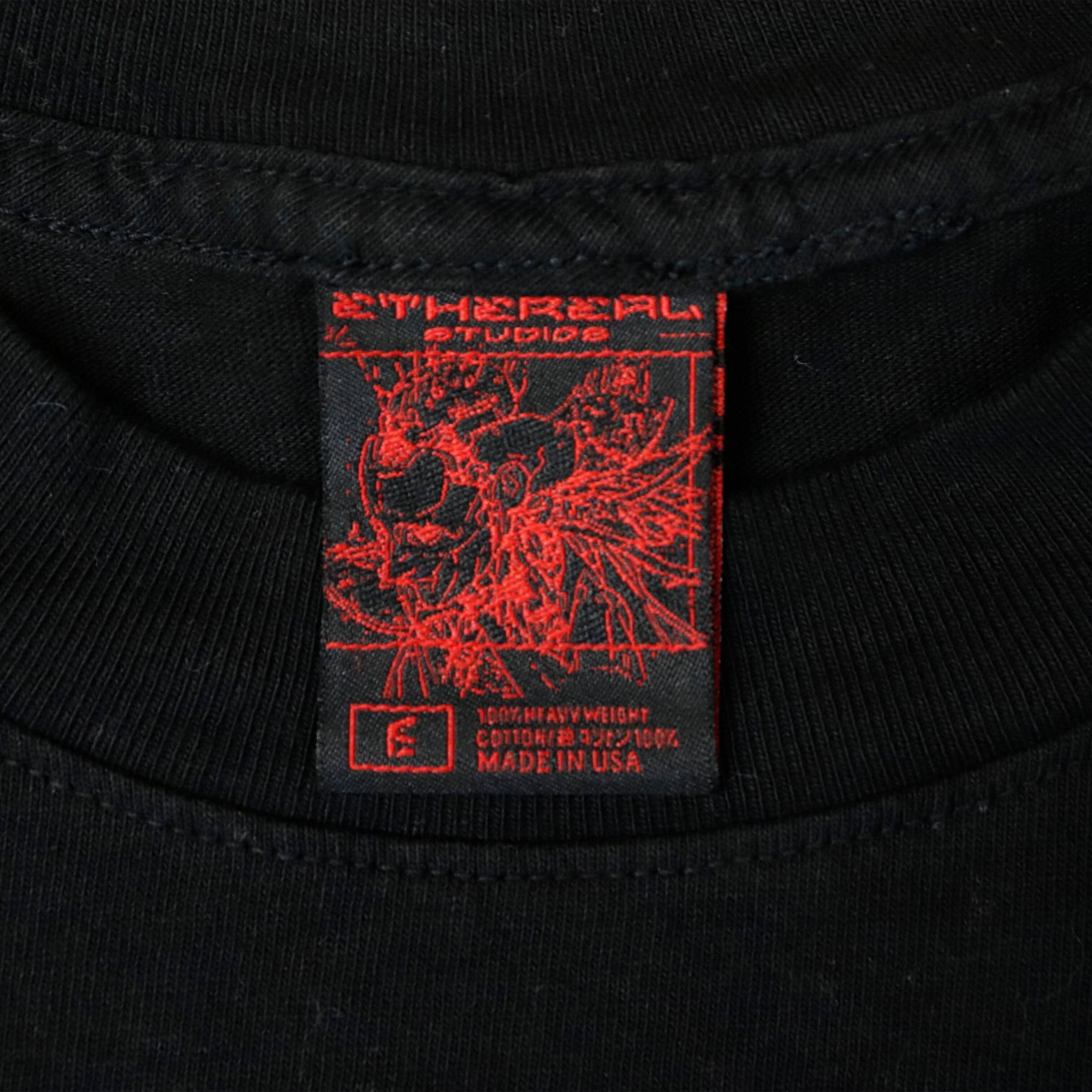 Vintage Ethereal Studios Black Graphic Band T-Shirt Size L FAIF.CA 