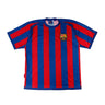 Vintage FCB Ronaldinho 10 Striped Soccer Jersey Size L 16619 