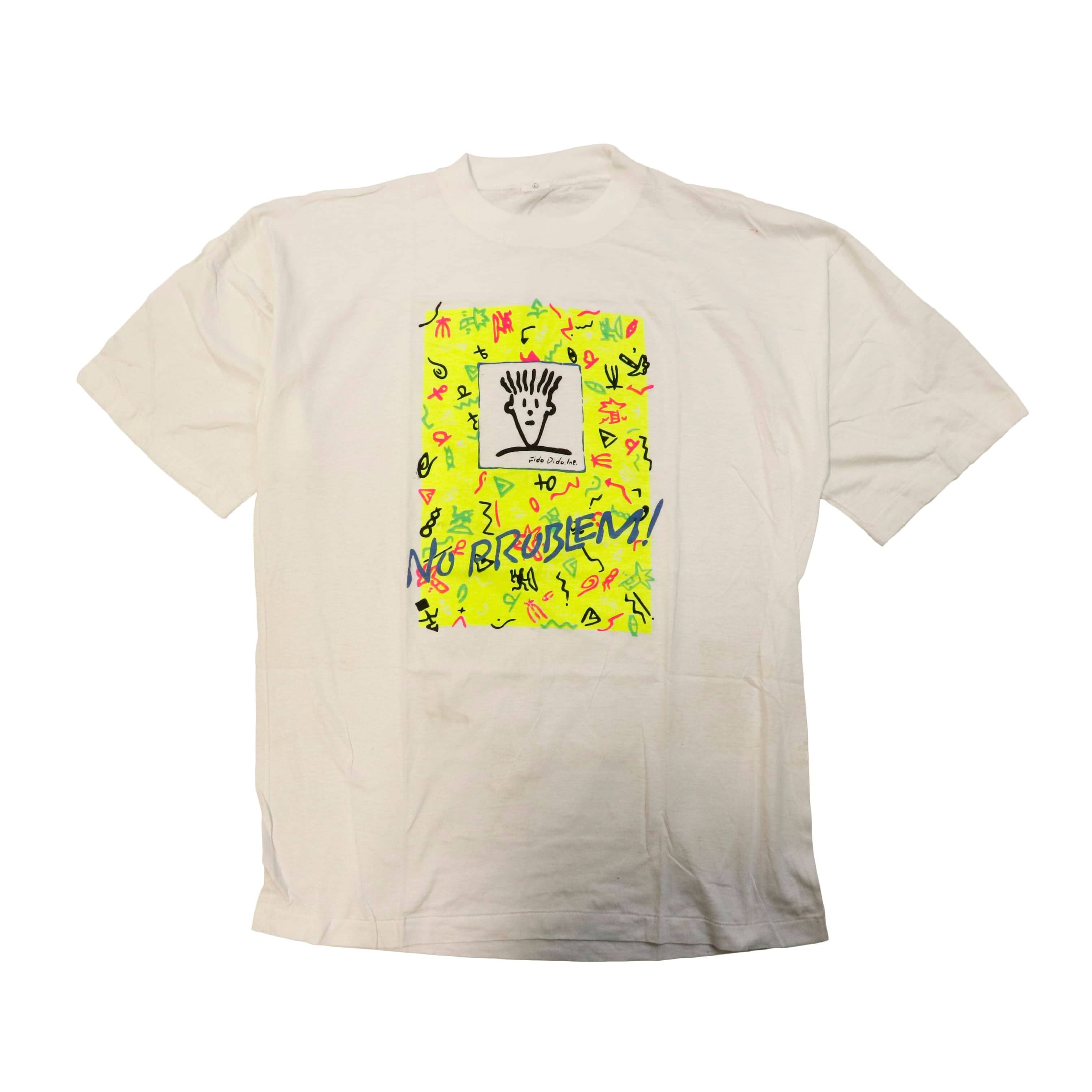 Vintage Fido Dido Sprite No Problem Graphic T-Shirt Size L FAIF.CA 