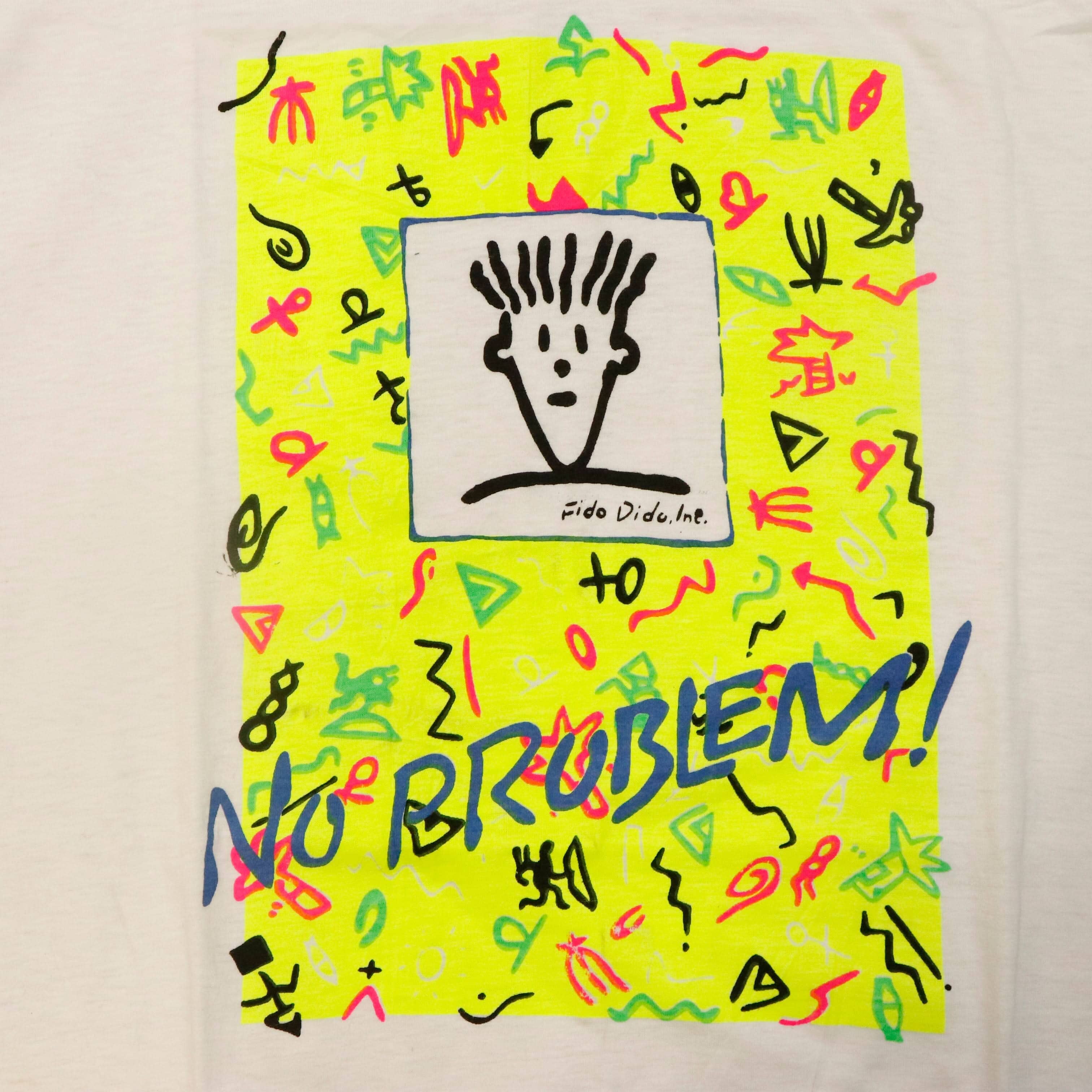 Vintage Fido Dido Sprite No Problem Graphic T-Shirt Size L FAIF.CA 