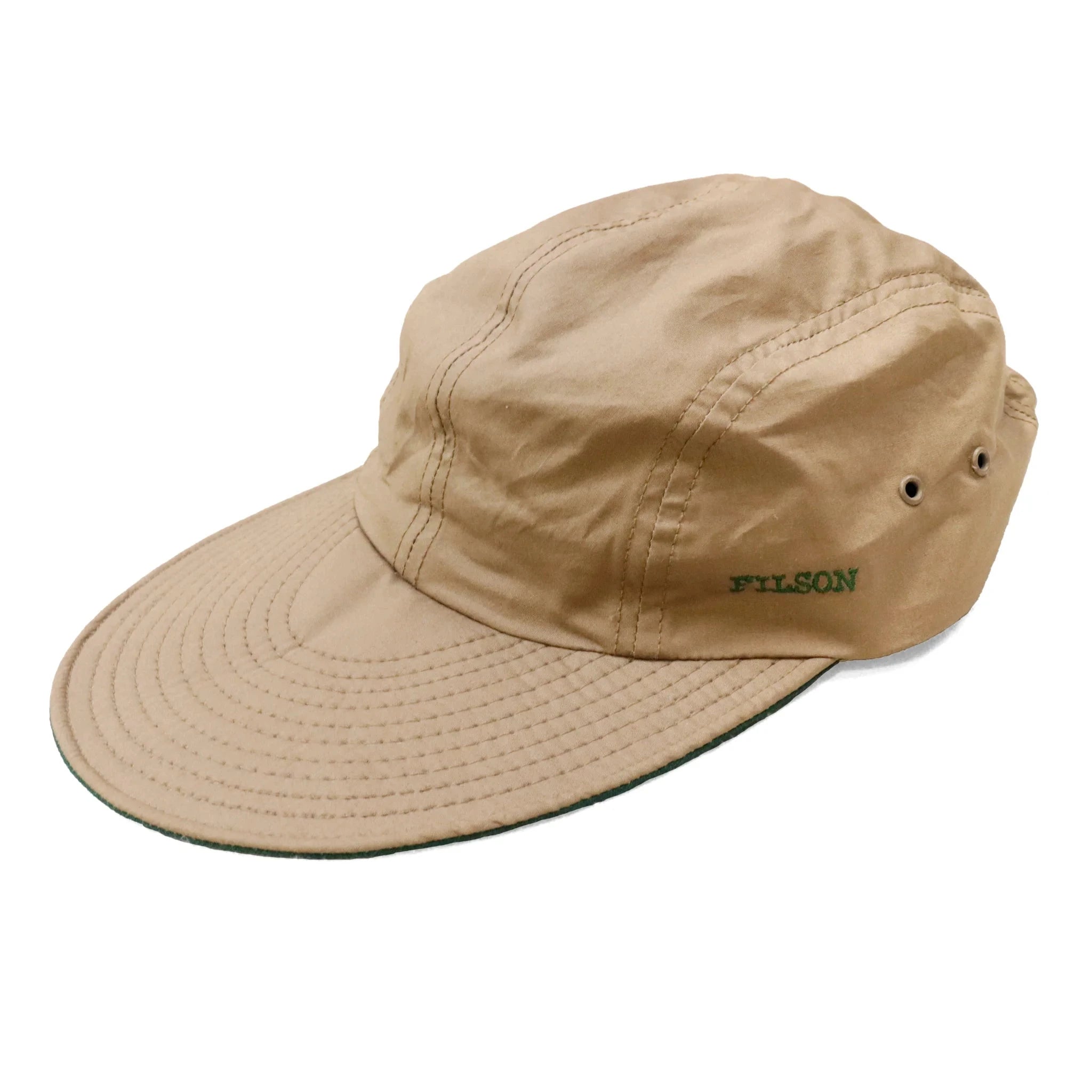 Vintage Filson Brown Hat adjustable long bill fishing Filson 