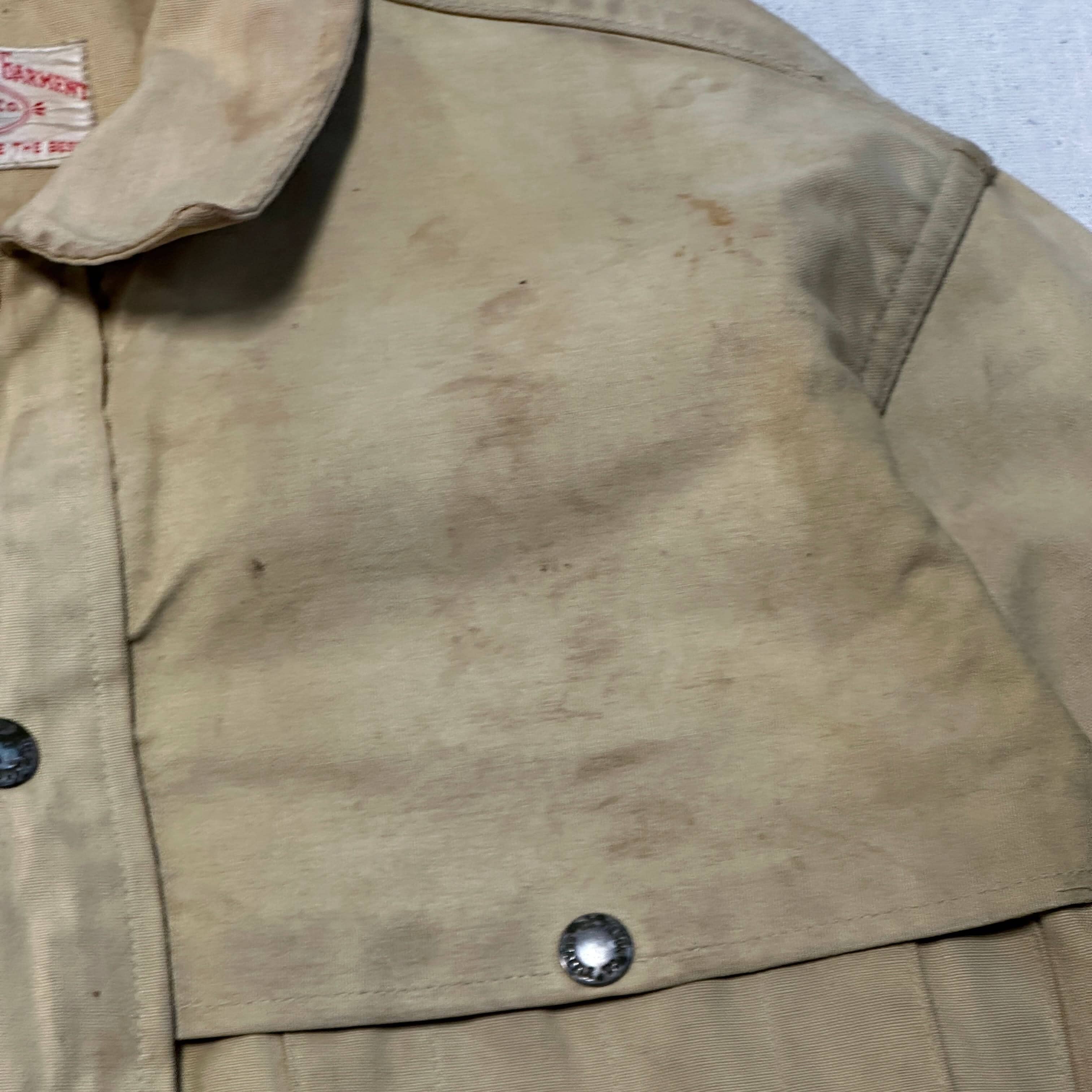 Vintage Filson Tan Canvas Work Jacket Size Large 60s Hunting Cruiser Mackinaw FAIF.CA 