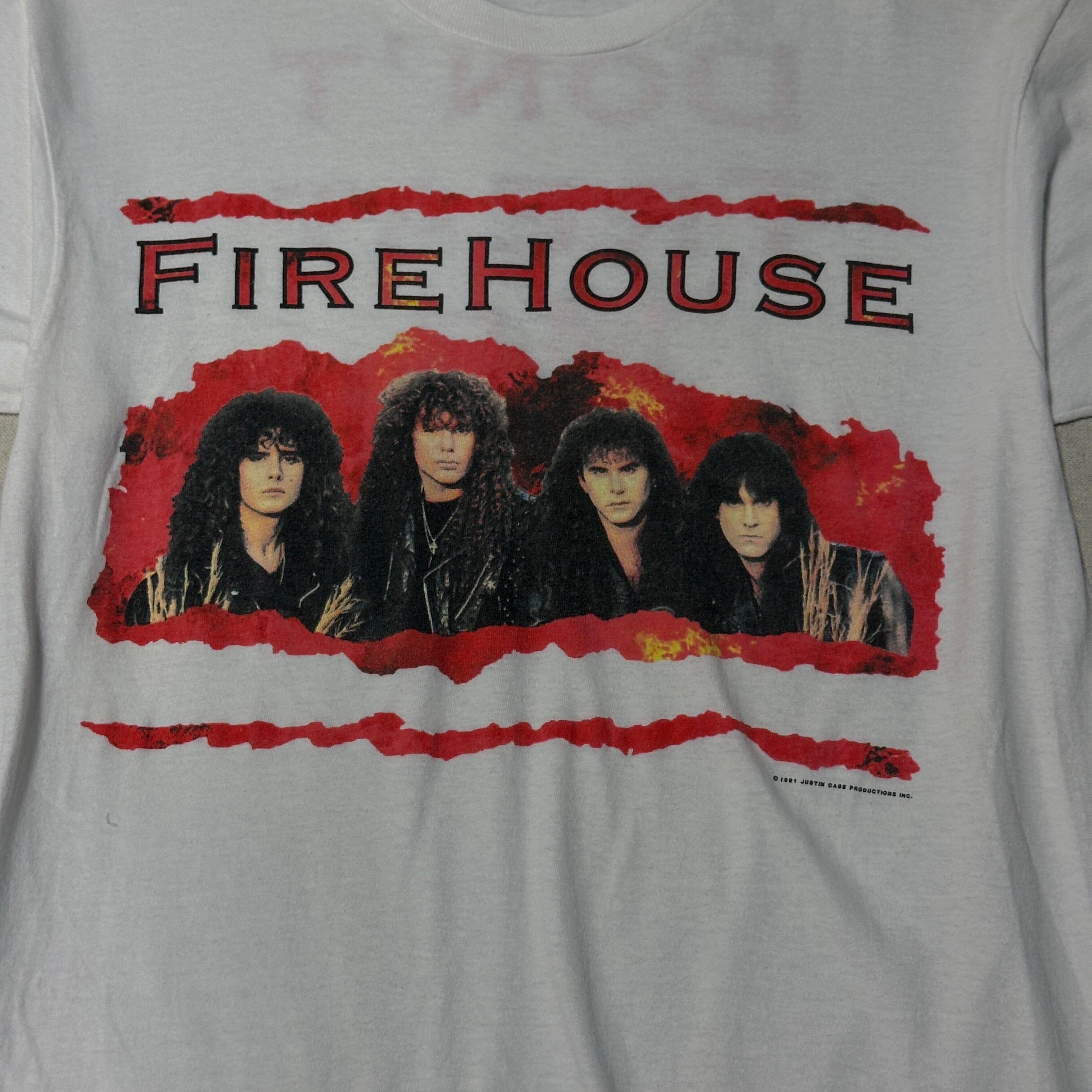 Vintage FireHouse 1991 Band Graphic T-Shirt Size Large FAIF.CA 