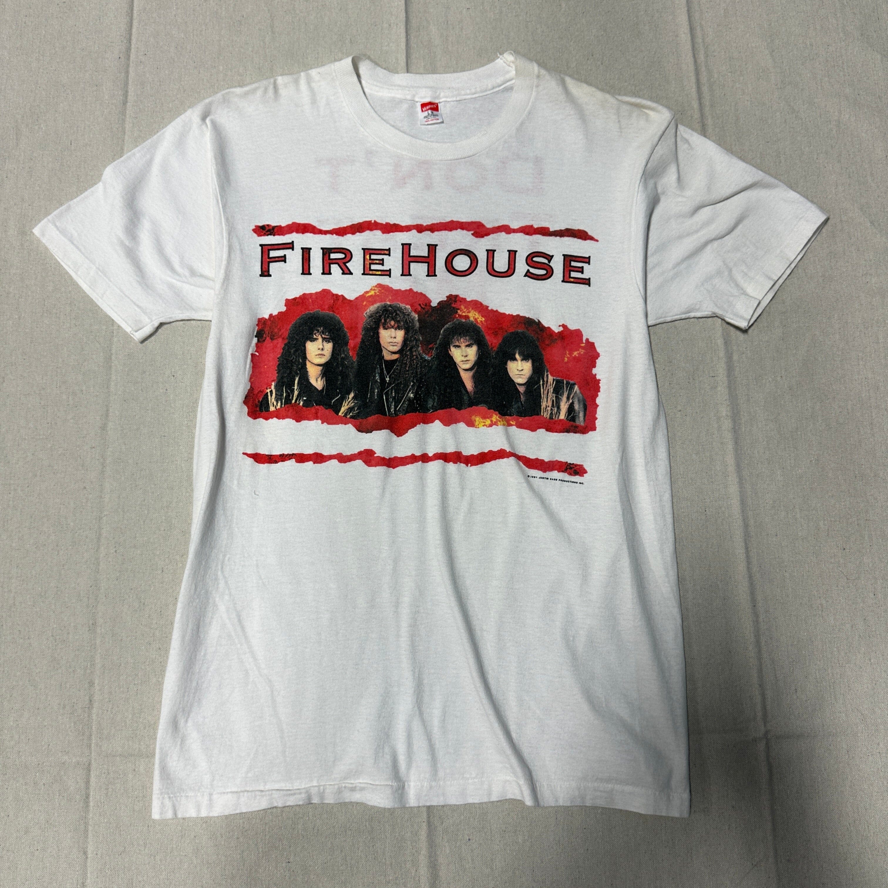 Vintage FireHouse 1991 Band Graphic T-Shirt Size Large FAIF.CA 
