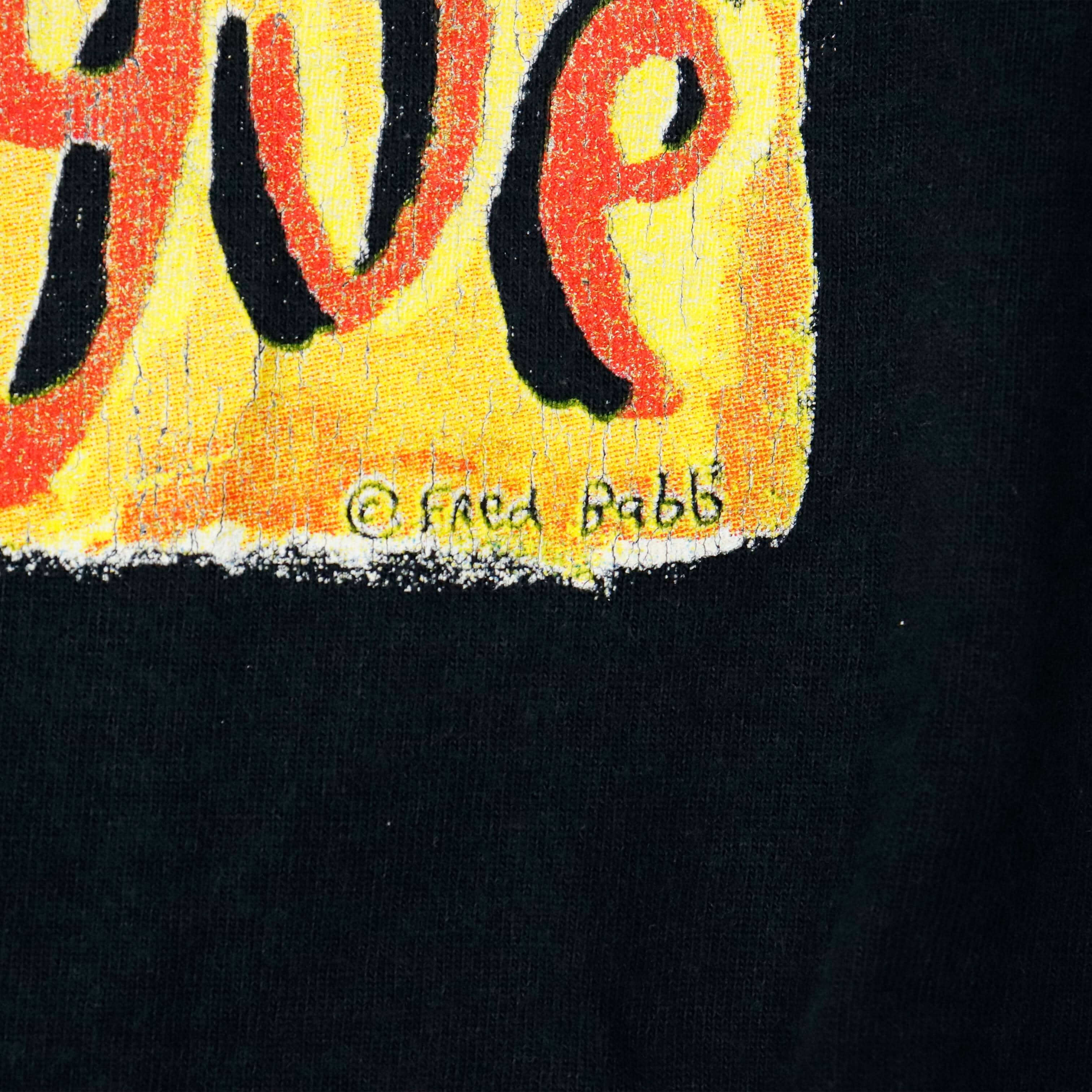 Vintage Fruit of the Loom Fred Babb Art Graphic T-Shirt Size XL FAIF.CA 