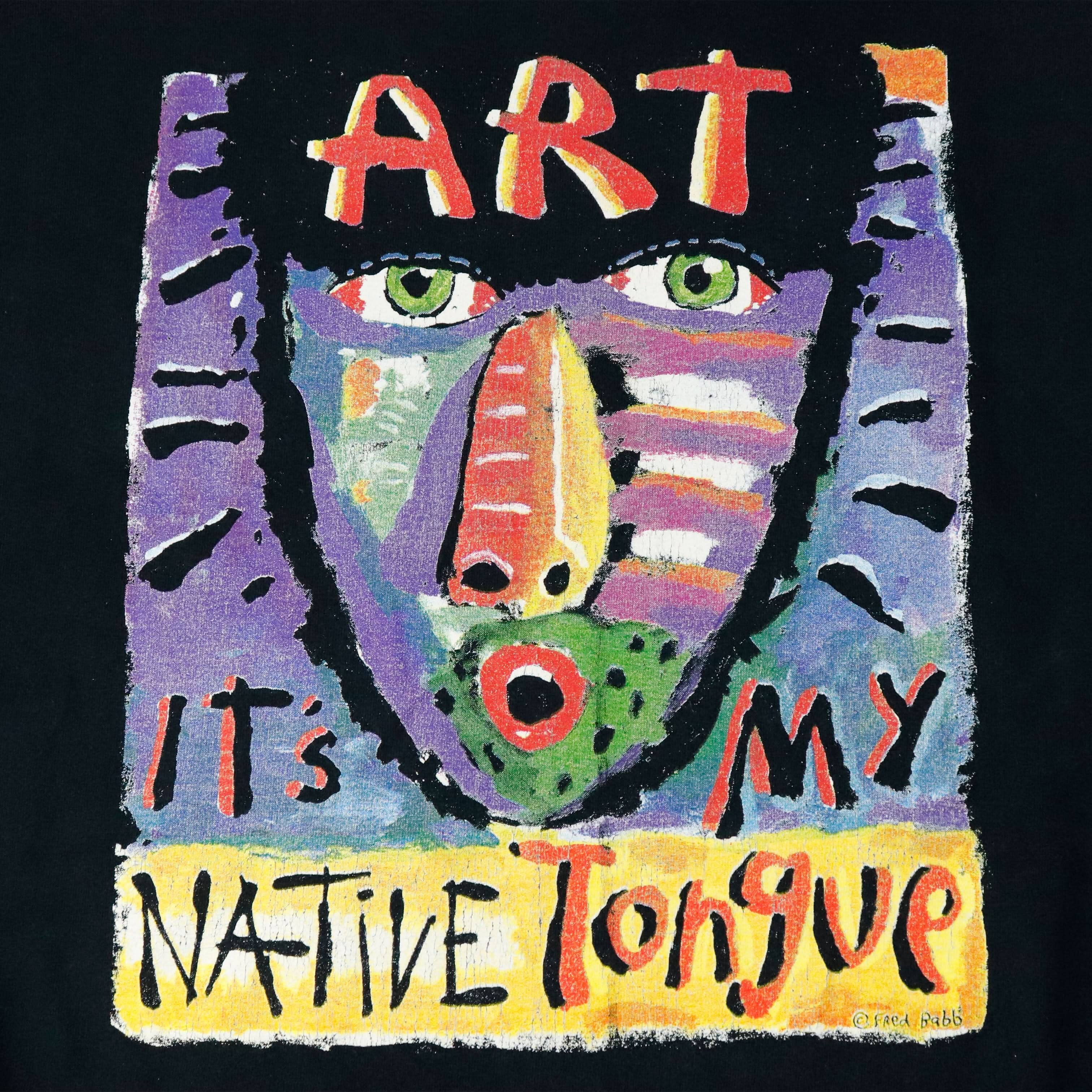 Vintage Fruit of the Loom Fred Babb Art Graphic T-Shirt Size XL FAIF.CA 