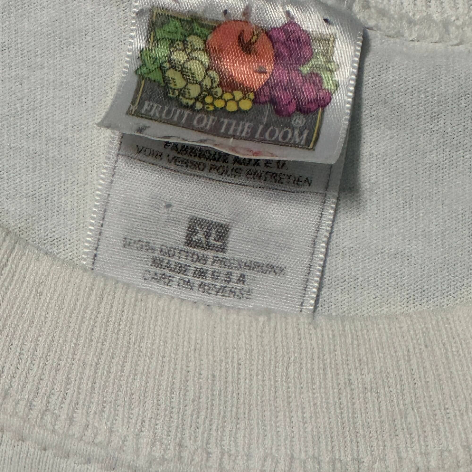 Vintage Fruit of the Loom Graphic Logo T-Shirt Size XL FAIF.CA 