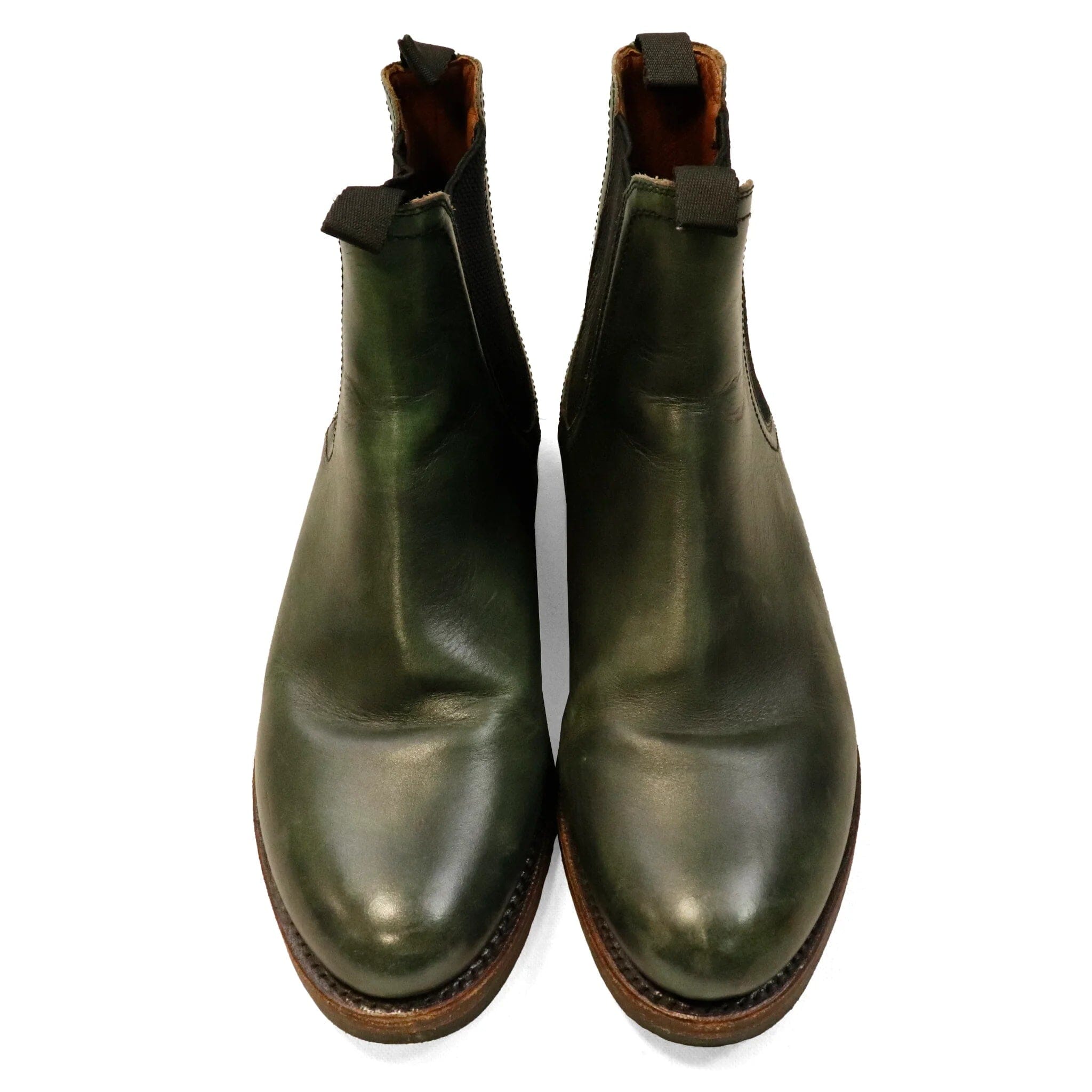 Vintage Frye Green Leather Chelsea Boots Size 10M Frye 