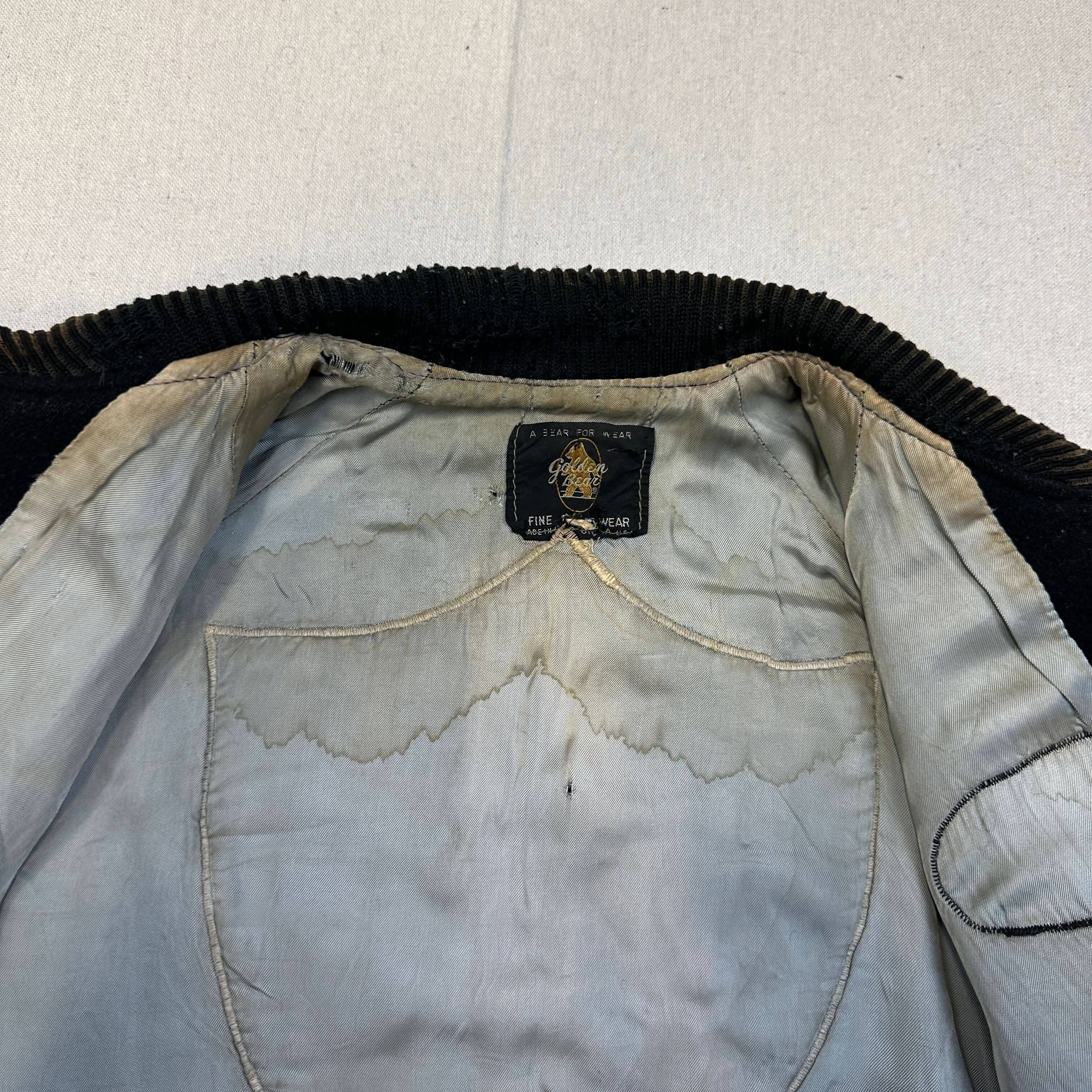 Vintage Golden Bear Raiders Varsity Jacket Size M 60s RARE FAIF.CA 