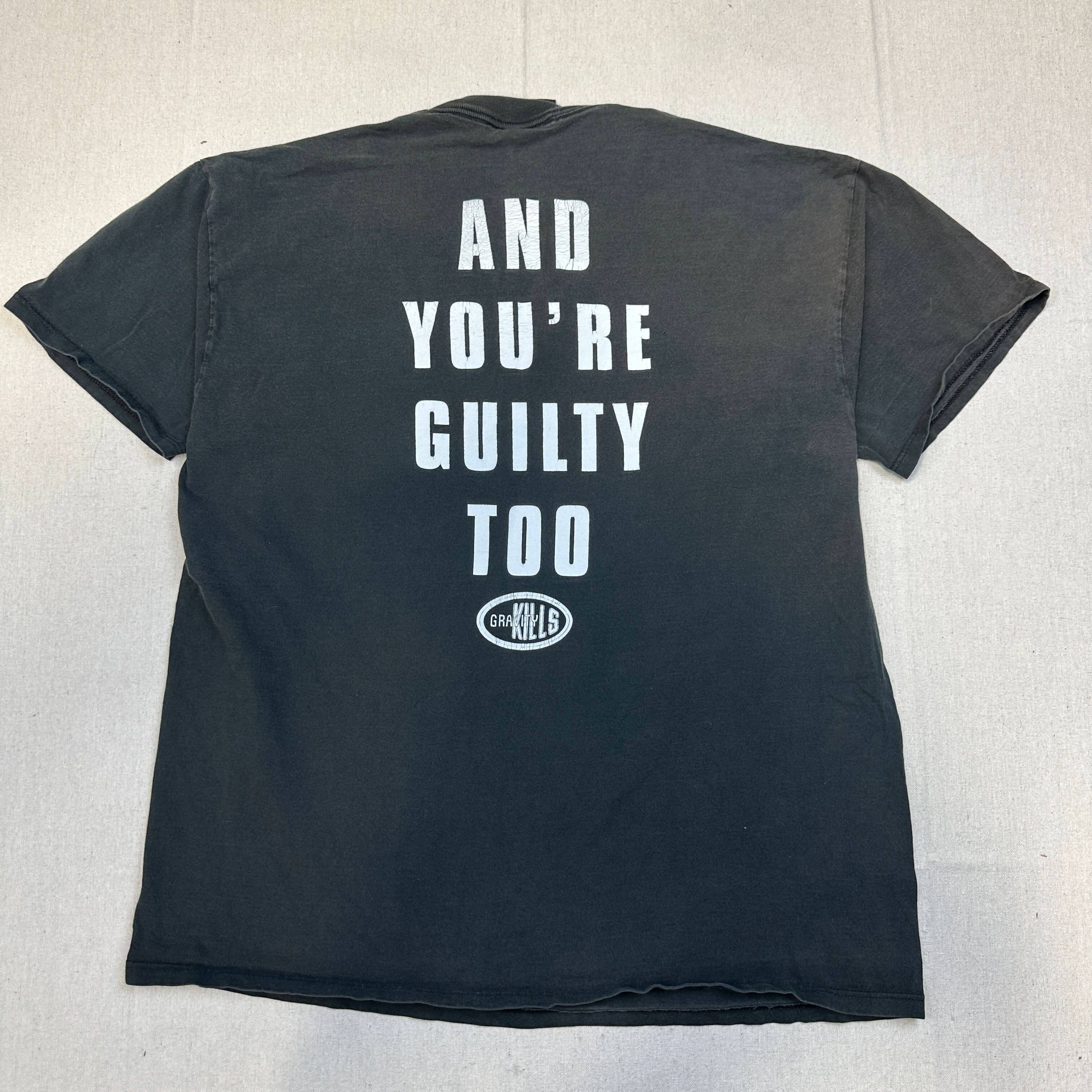 Vintage Gravitty Kills Giant Guilty Graphic T-Shirt Size XL 90s Grunge Rock FAIF.CA 