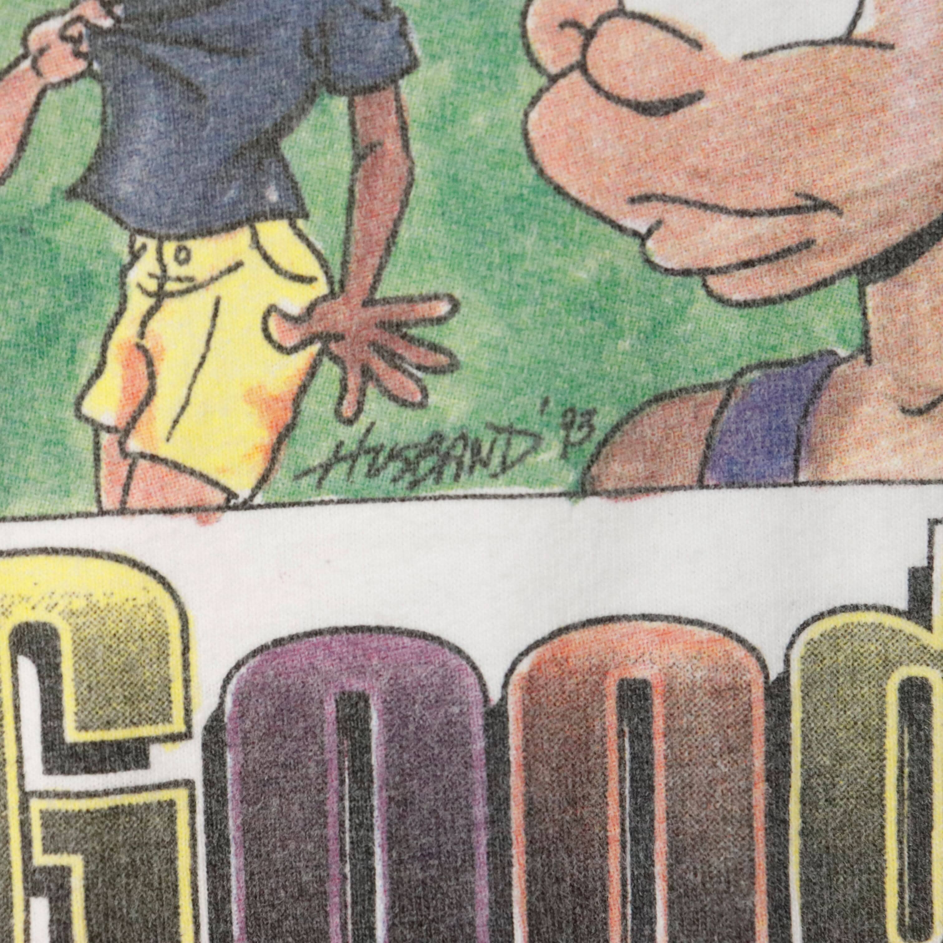 Vintage Greeknic '94 Cartoon Graphic T-Shirt Size XL FAIF.CA 